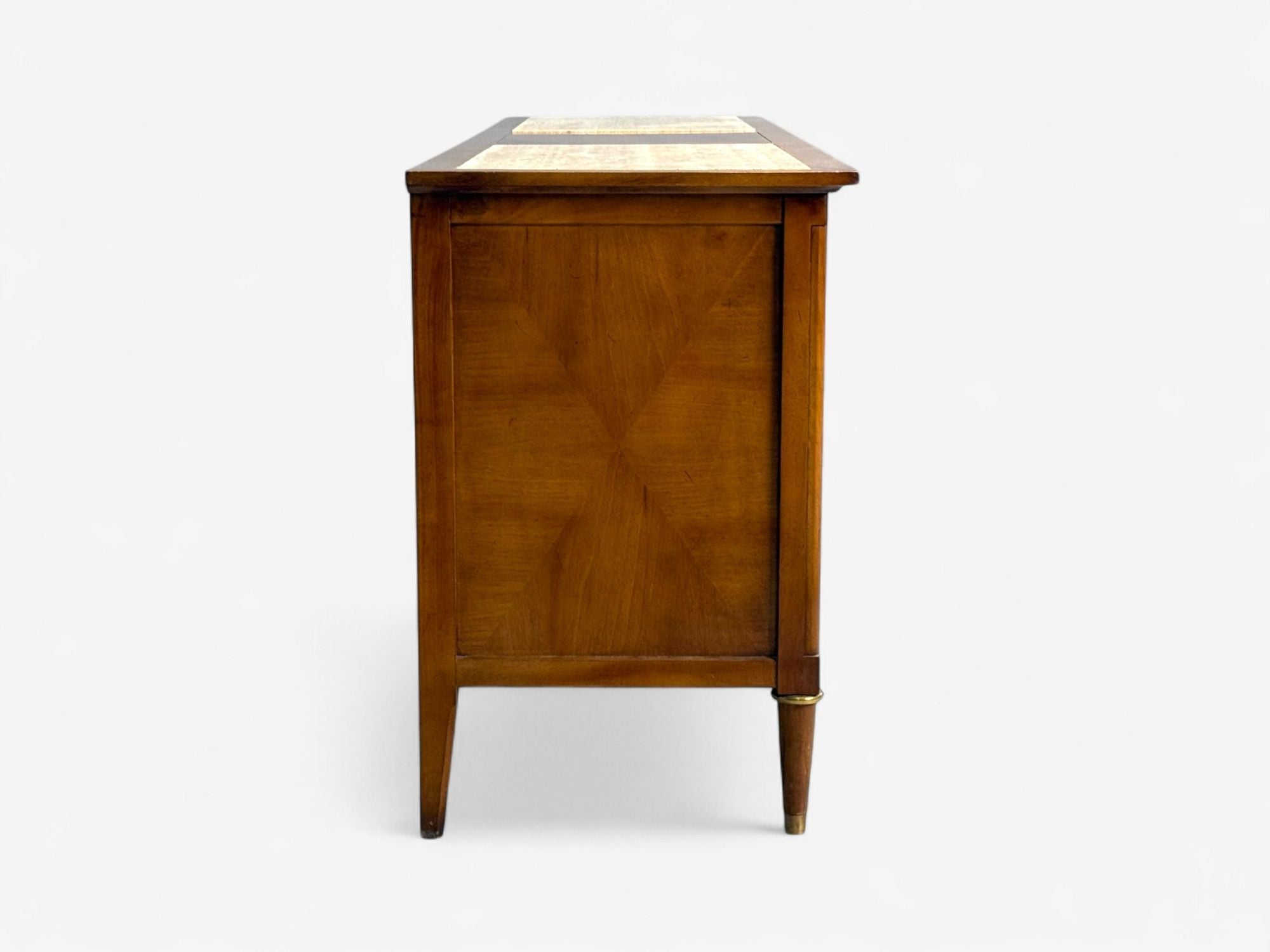 American of Martinsville, Walnut, Travertine, Sideboard, USA, 1960s