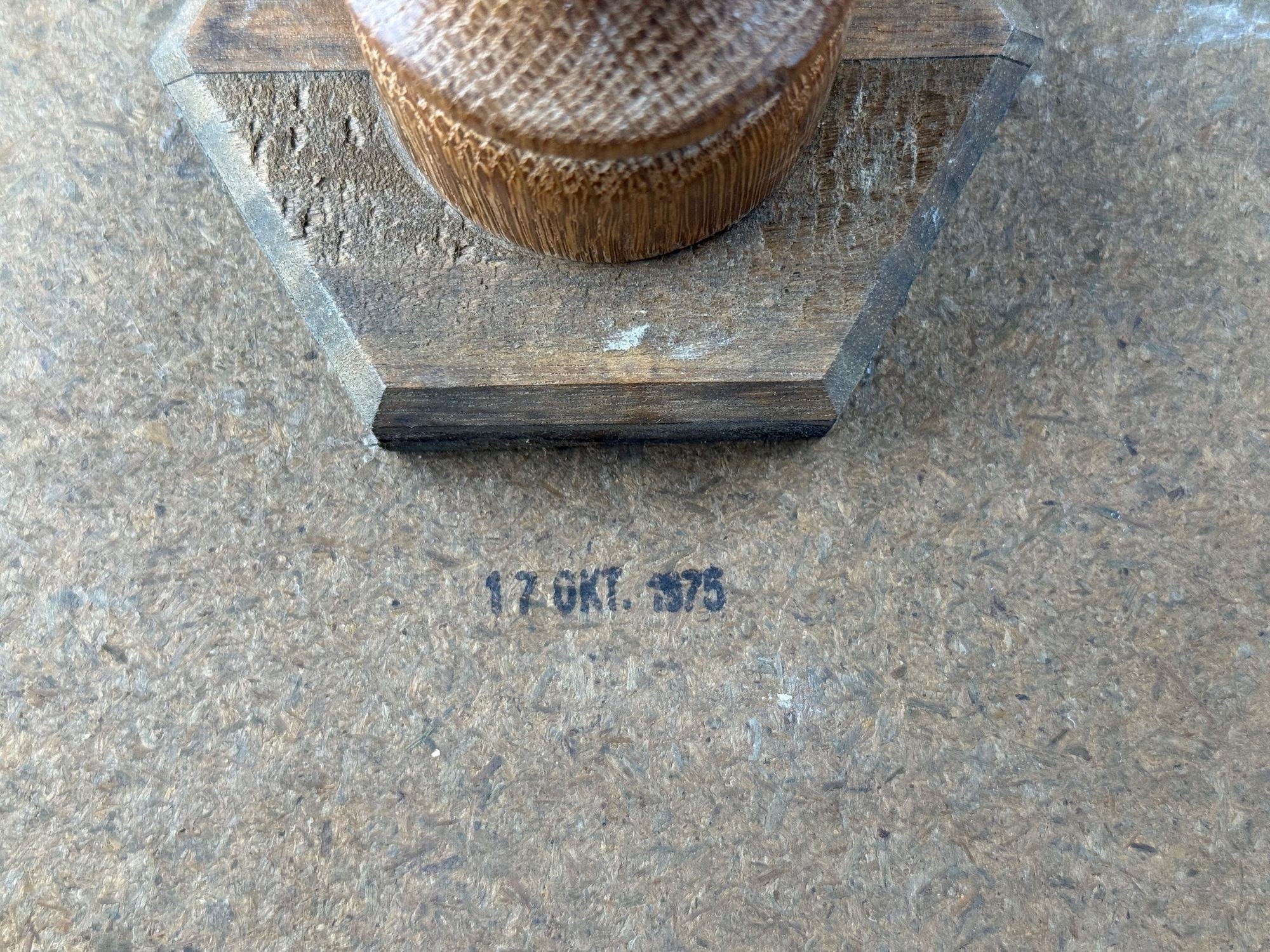 Danish Modern, Oak, Ceramic, Side Table, Denmark, 1975