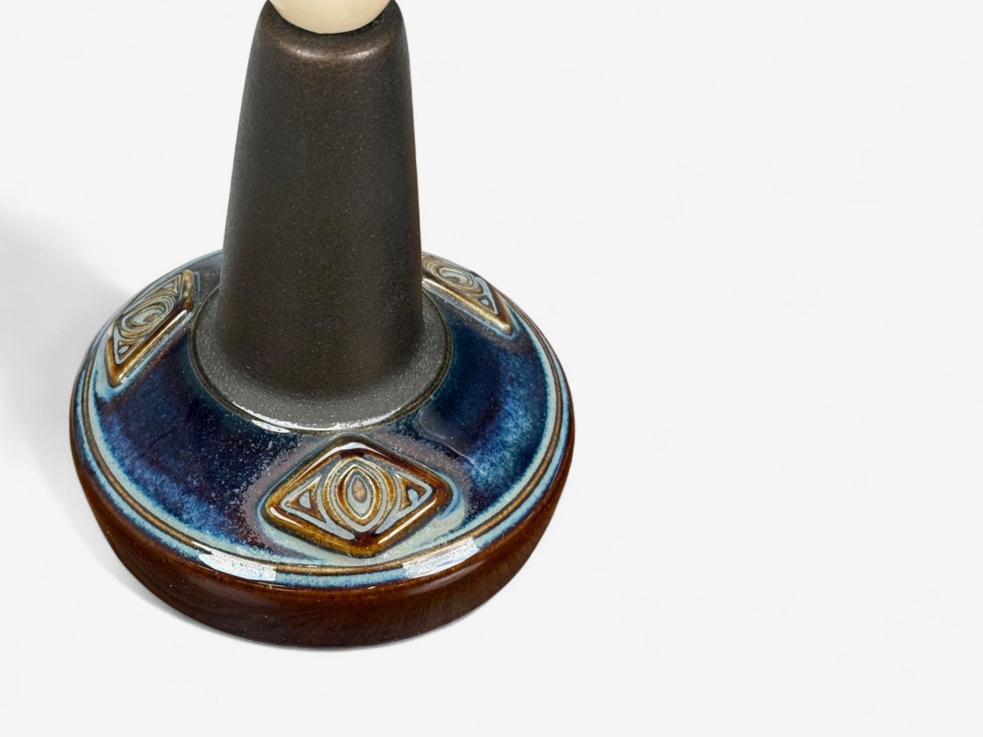 Søholm Stentøj, Glazed Stoneware, Table Lamps, Denmark, 1970s