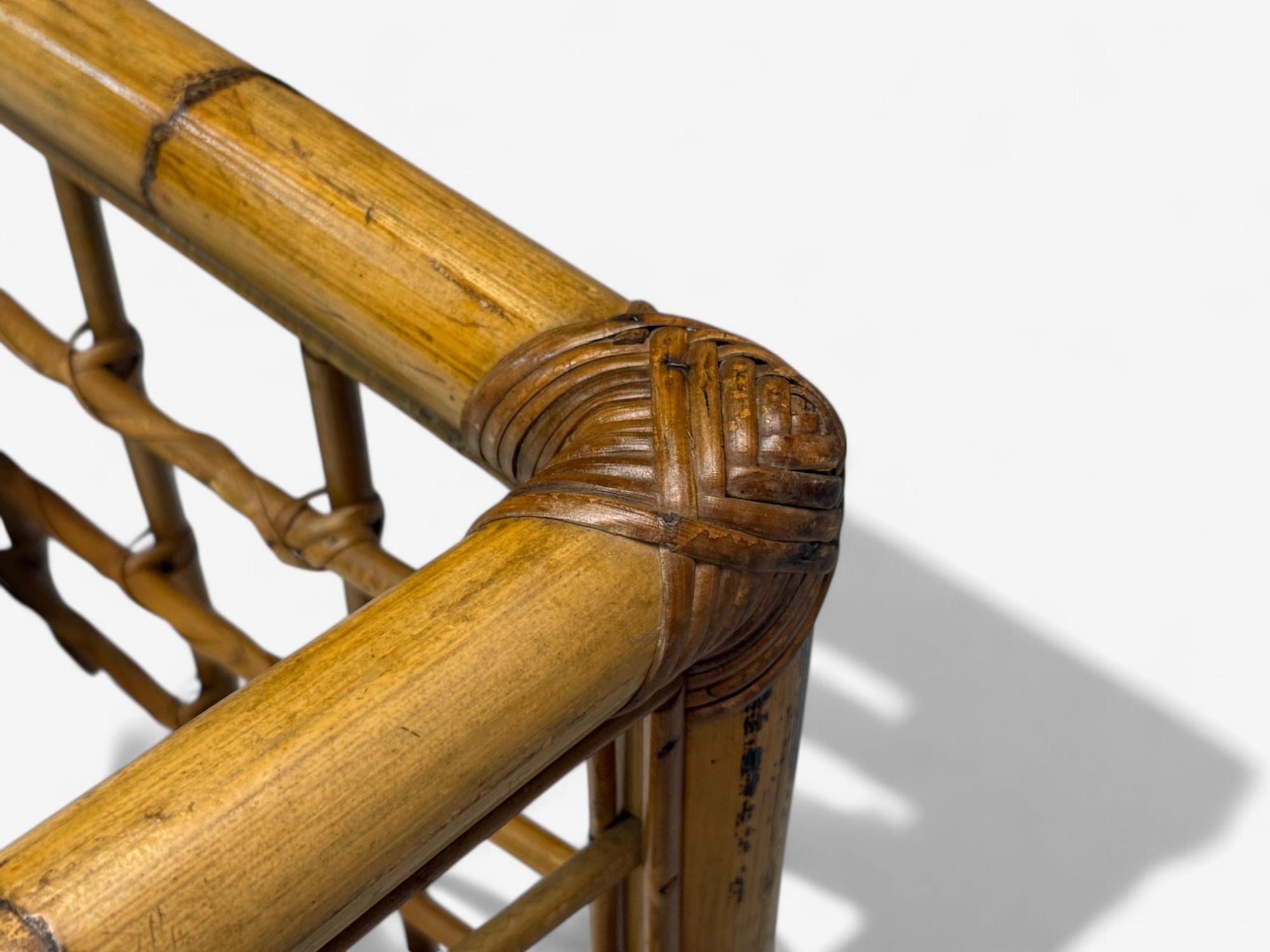 Vivai Del Sud, Italian Modern, Rattan, Bamboo, Lounge Chairs, Italy, 1970s