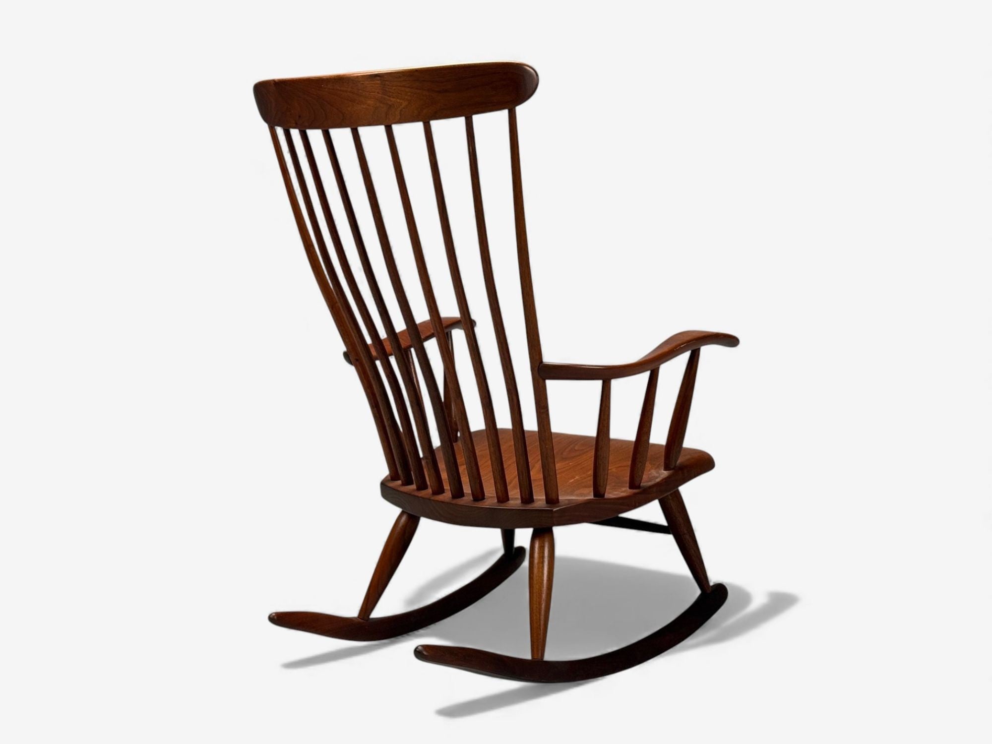 Robert Whitley, American Studio, Teak, Rocking Chair, USA, 1980s