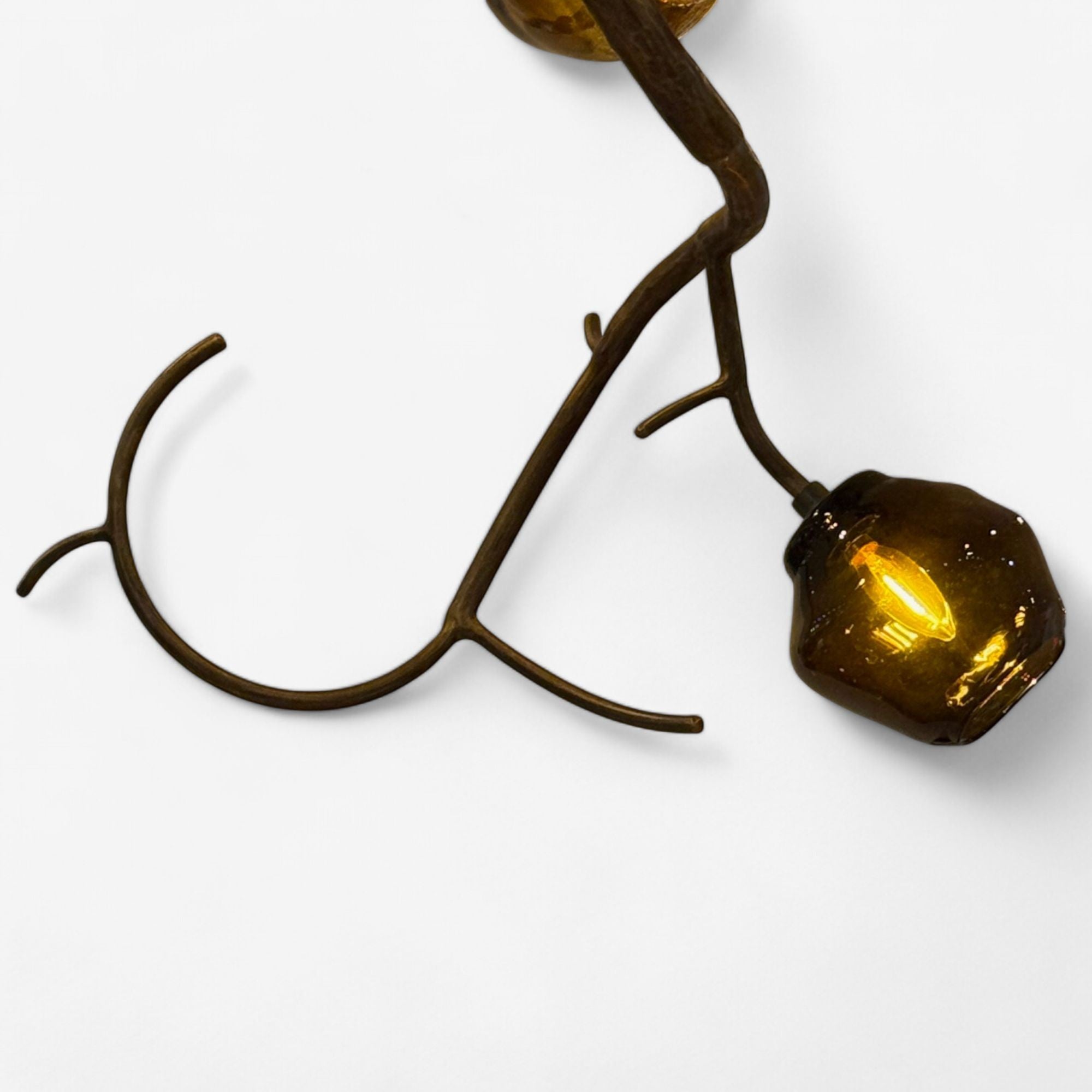 Christopher Poehlmann, Modern Blossom Pendant Chandelier, Silvered Glass, 21st C