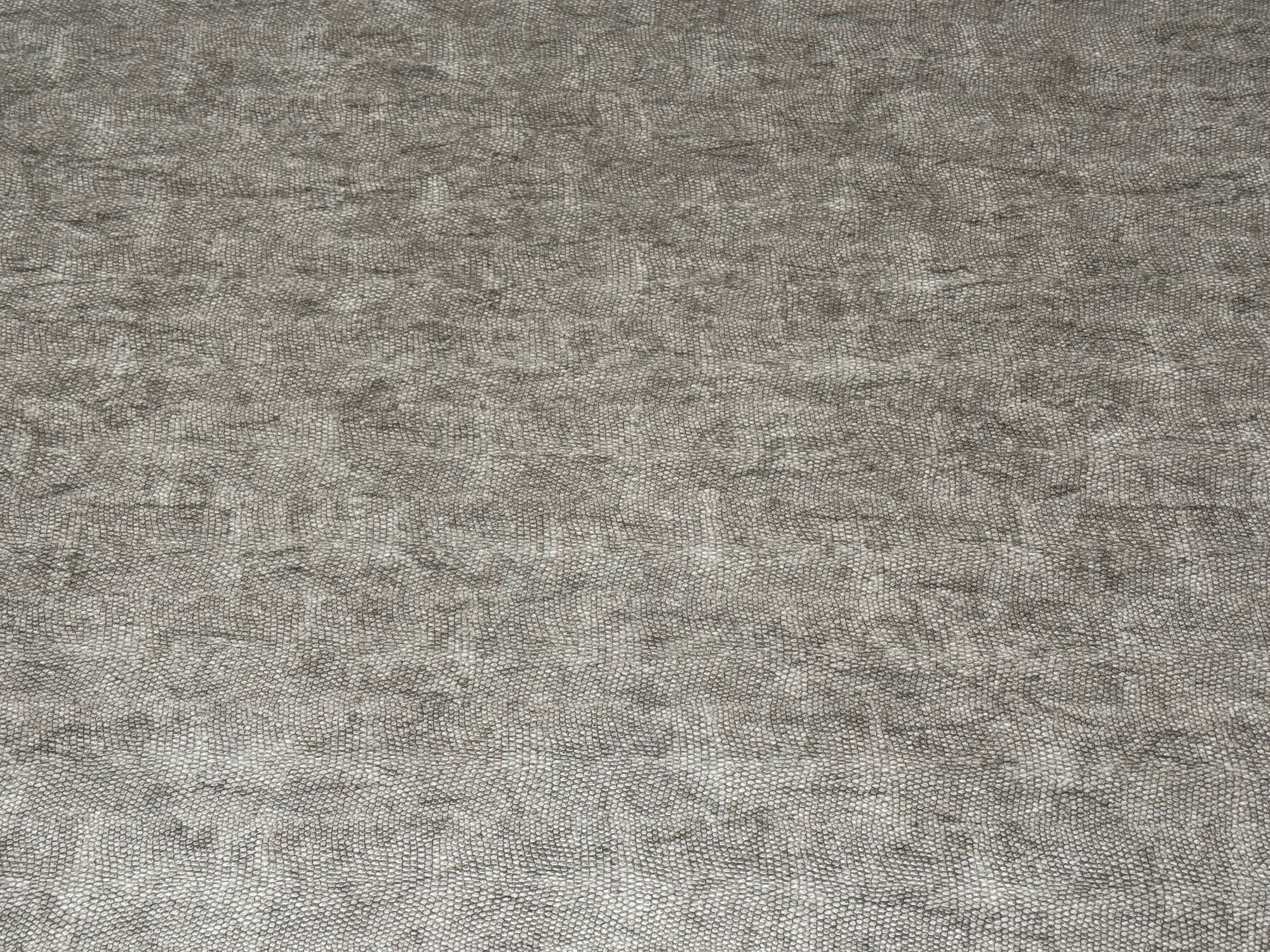 Karl Springer Style, Mid-Century Modern, Grey Faux Shagreen, Coffee Table, 1980s