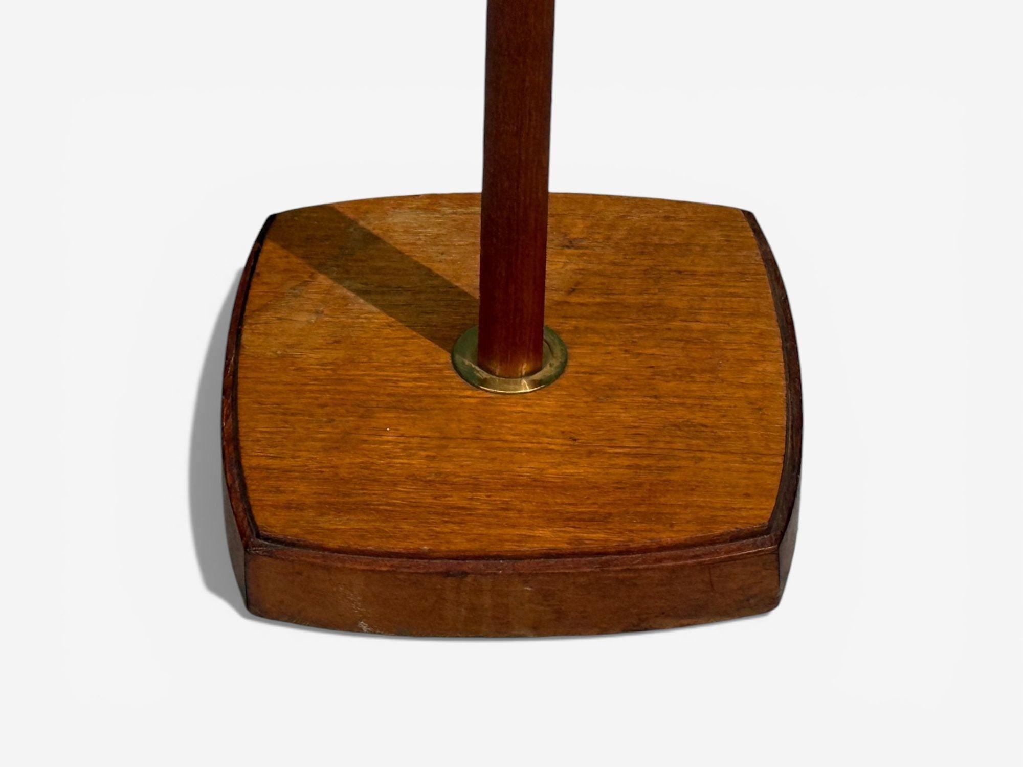 Swedish Modern, Floor Lamp, Teak, Brass, Sweden, 1960s