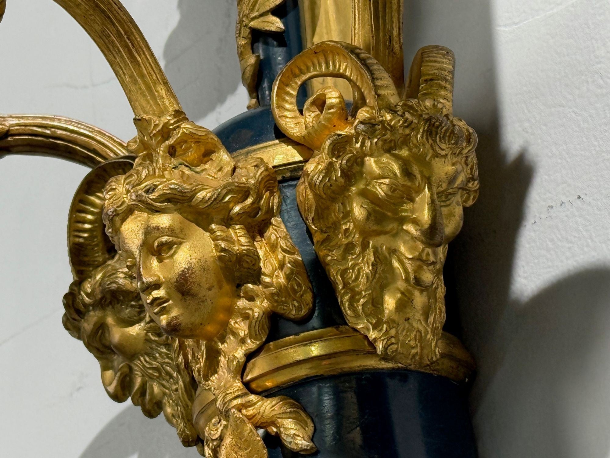 Henry Dasson Attr., Louis XVI, Wall Sconces, Bronze, France, 1860s