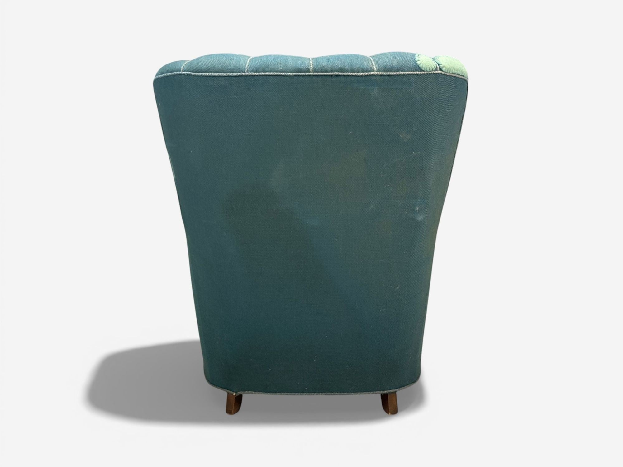 Danish Cabinetmaker, Lounge Chair, Beech, Wool, Denmark, 1930s