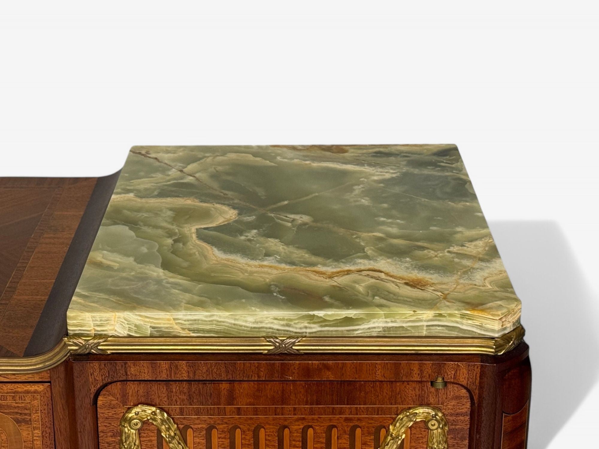 Haentges Frères, Louis XVI, Marquetry, Bronze, Vitrine Cabinets, Paris, 19th C.