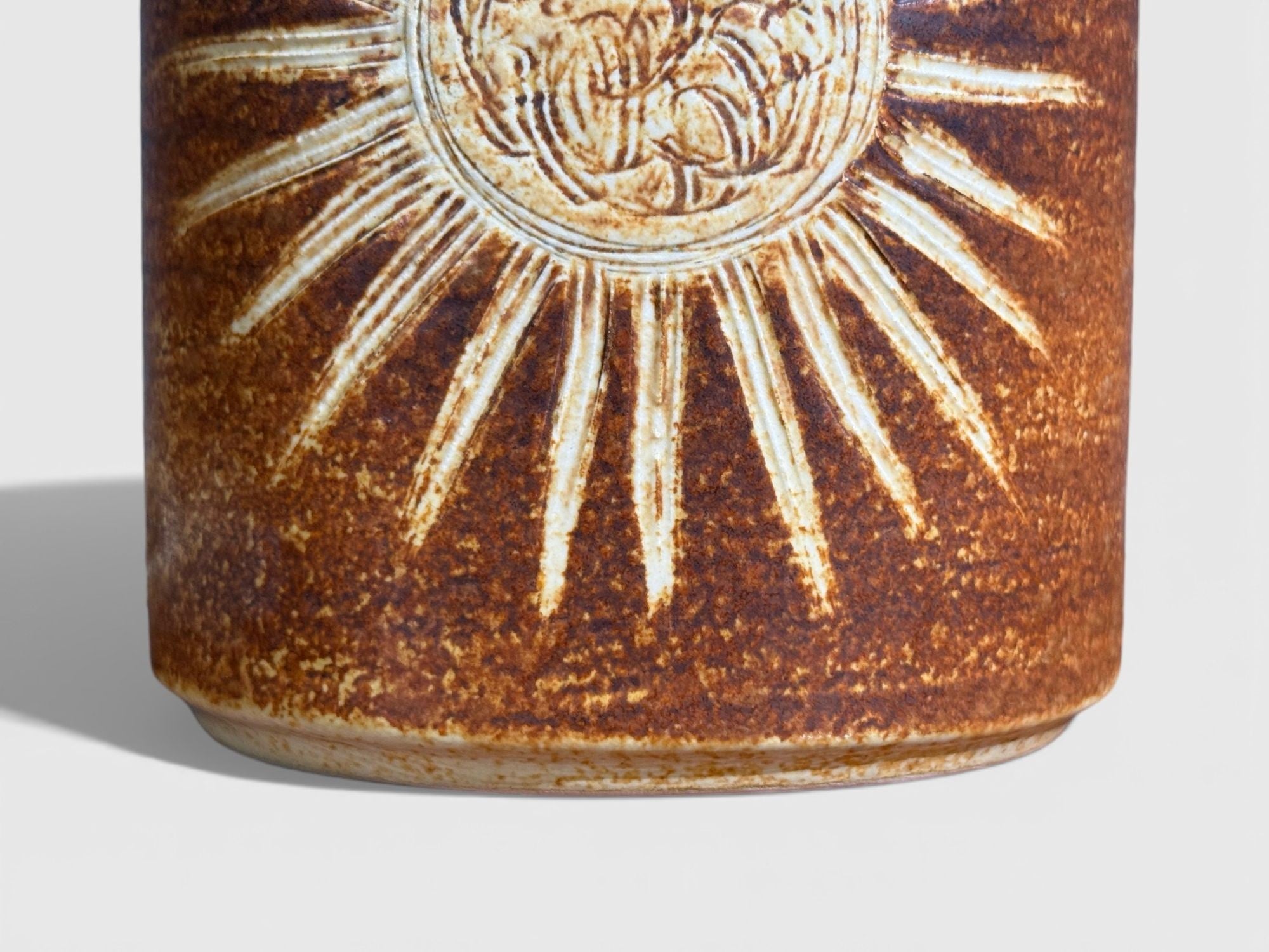 Søholm Stentøj, Table Lamp, Brown Glazed Stoneware, Denmark, 1960s