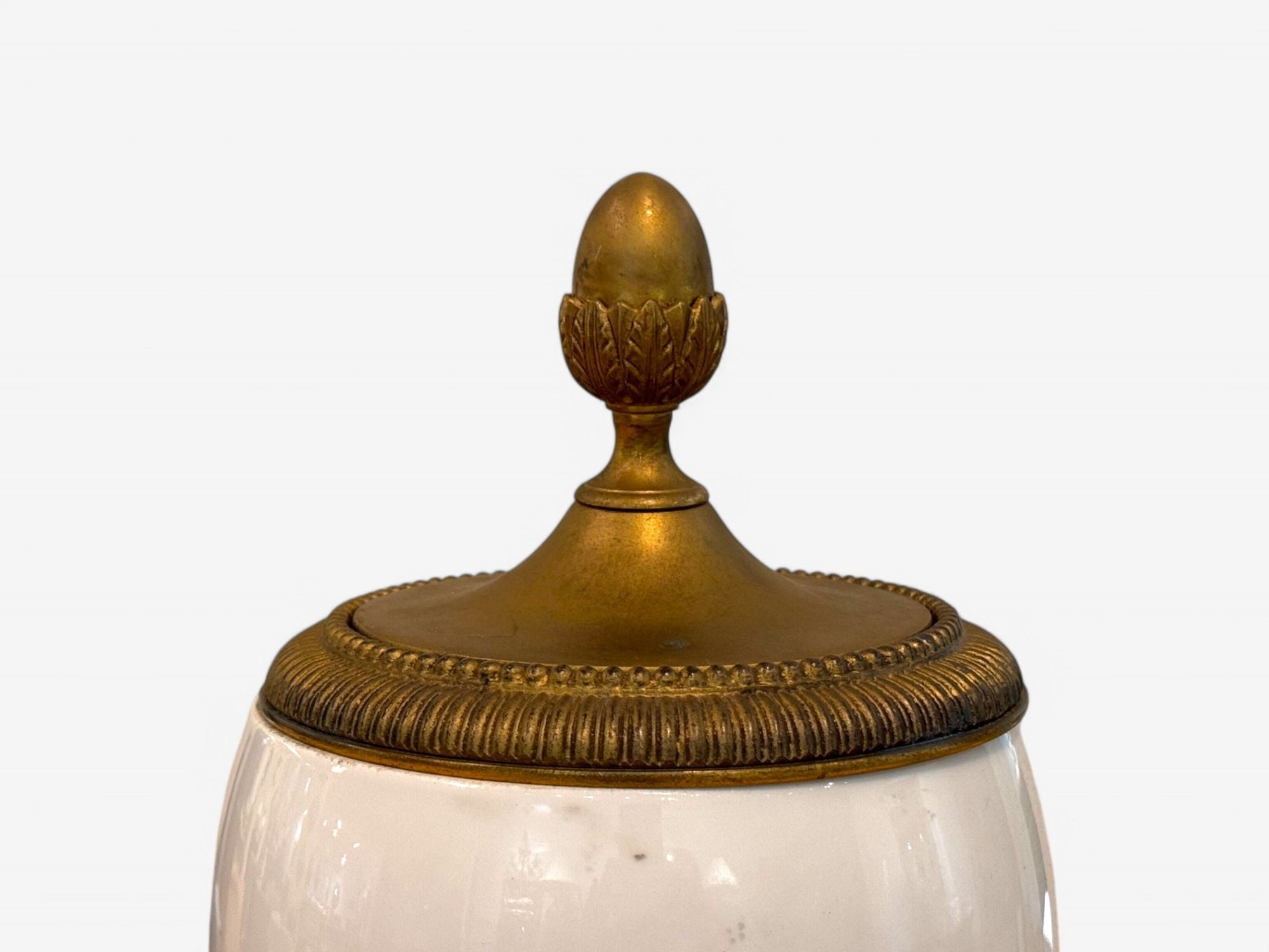Sevres Style, Porcelain, Bronze, Urn with Allegory Scene of Nude Woman, 1930s