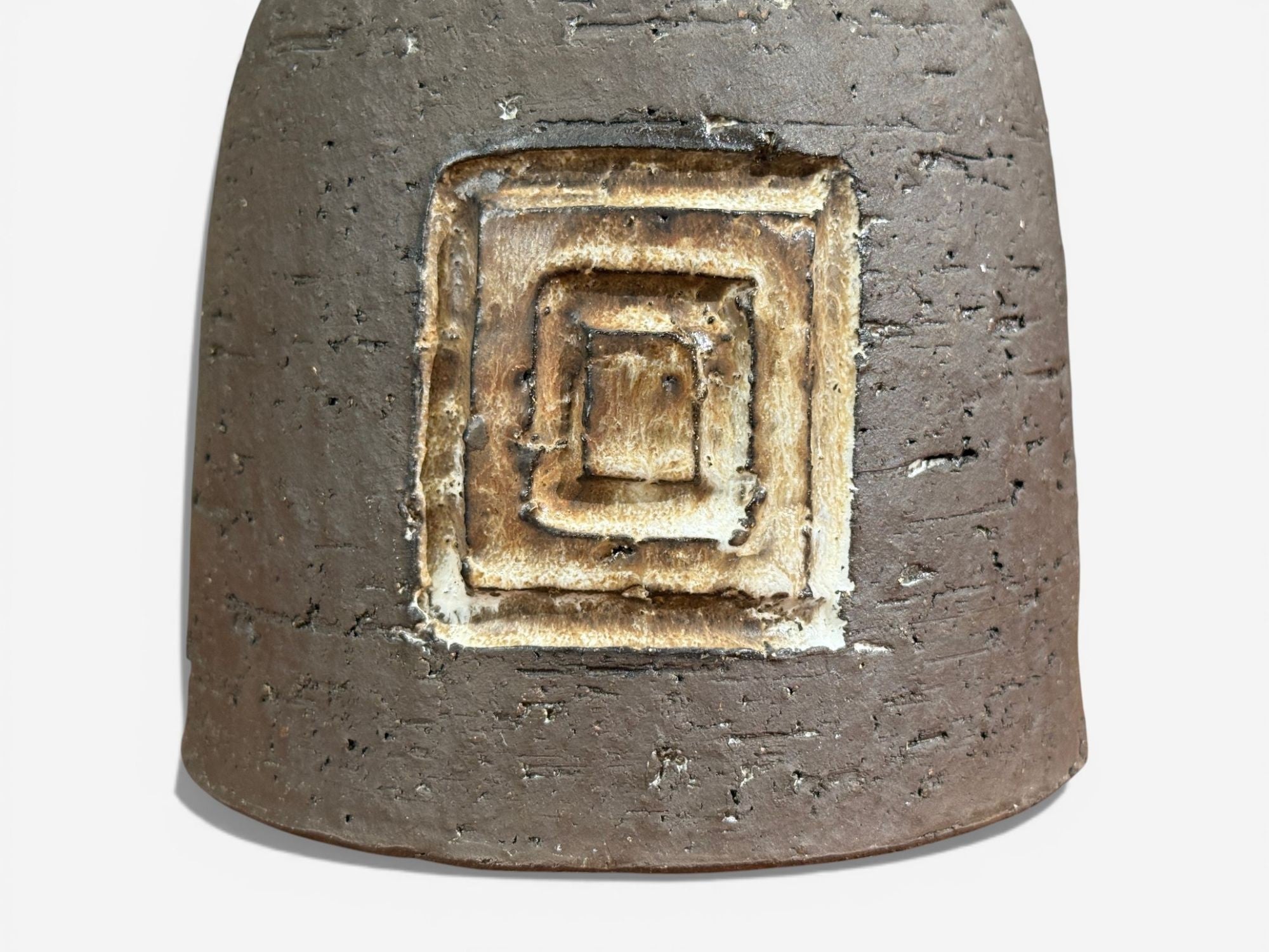 Fridtjof Sejersen, Table Lamp, Brown Ceramic, Denmark, 1960s