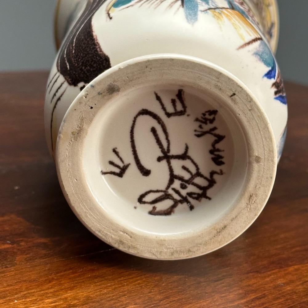 Carl-Harry Stålhane, Swedish Mid-Century Modern, Stoneware Vase, Sweden, 1943