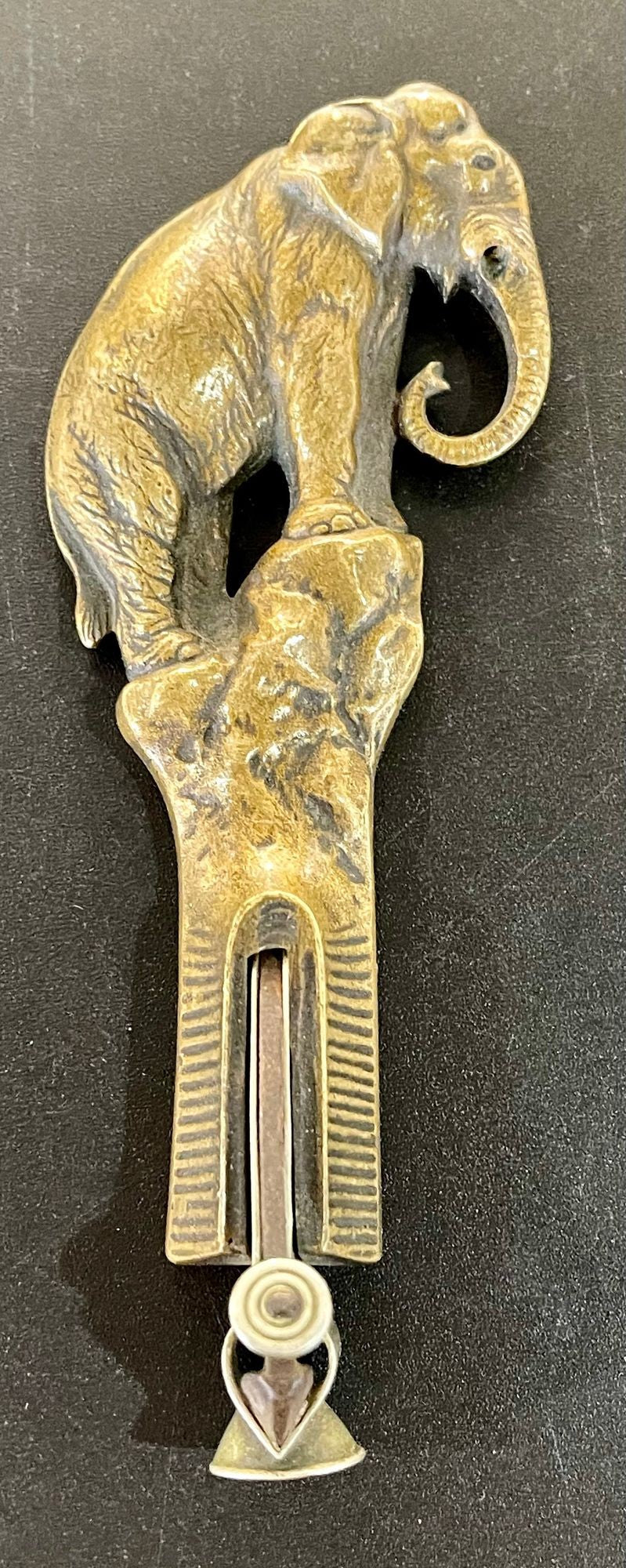 Collection of 5 Antique Metal Cigar Cutters Deer and Elephants