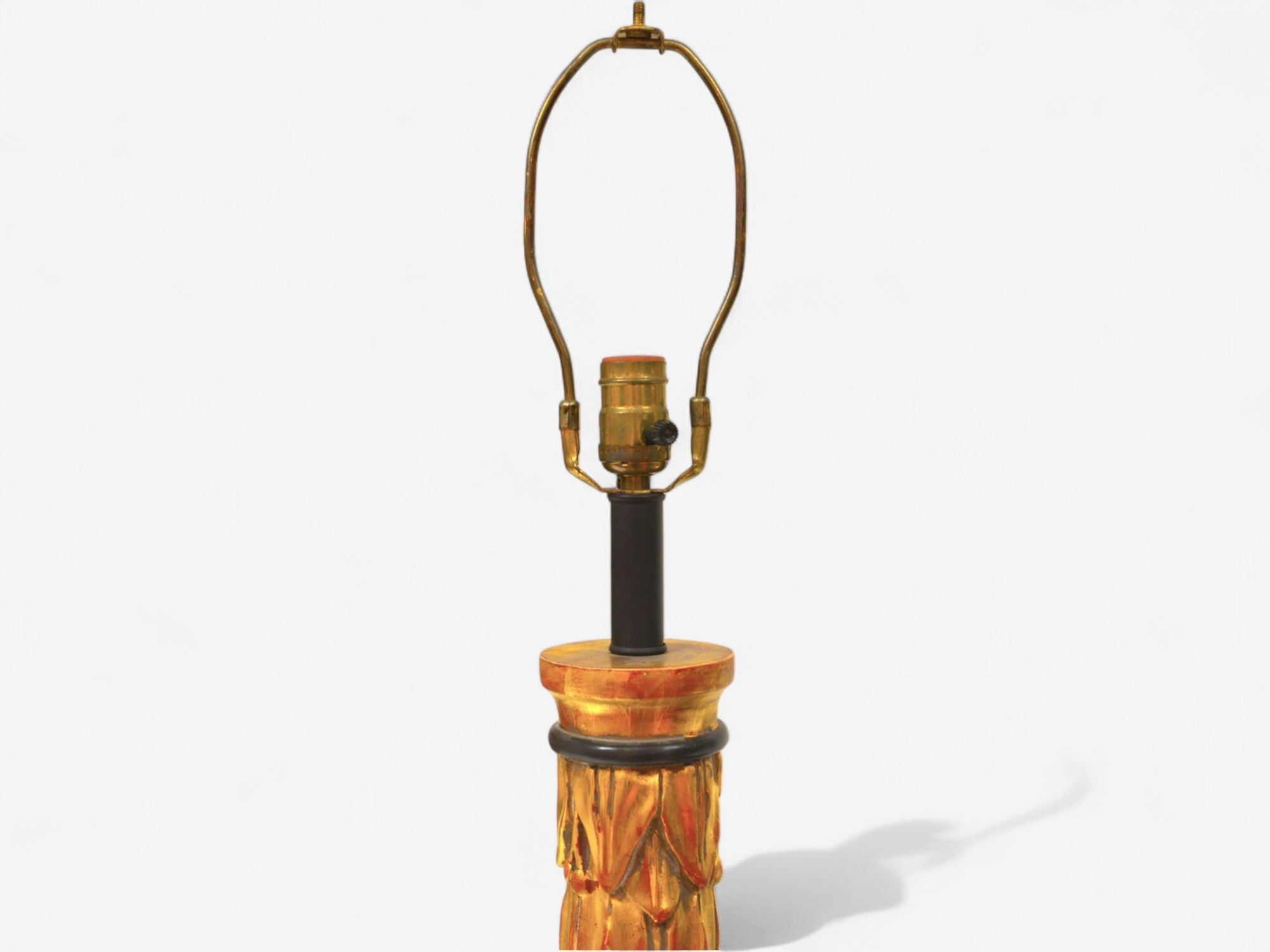 Maison Jansen, Hollywood Regency, Giltwood, Table Lamps, France, 1950s