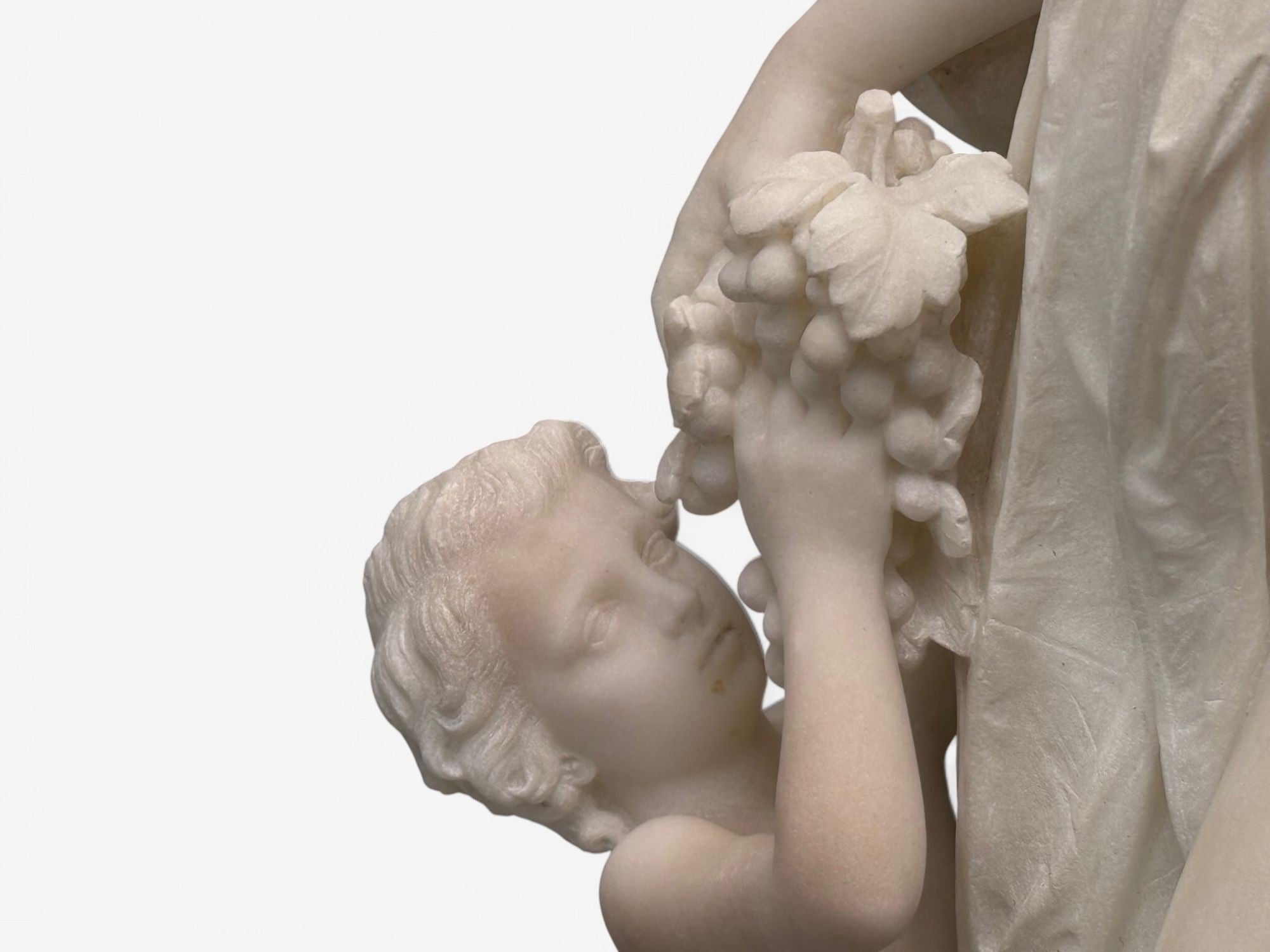 Neoclassical, Mother and Children, Marble Sculptures, Italy, 1920s