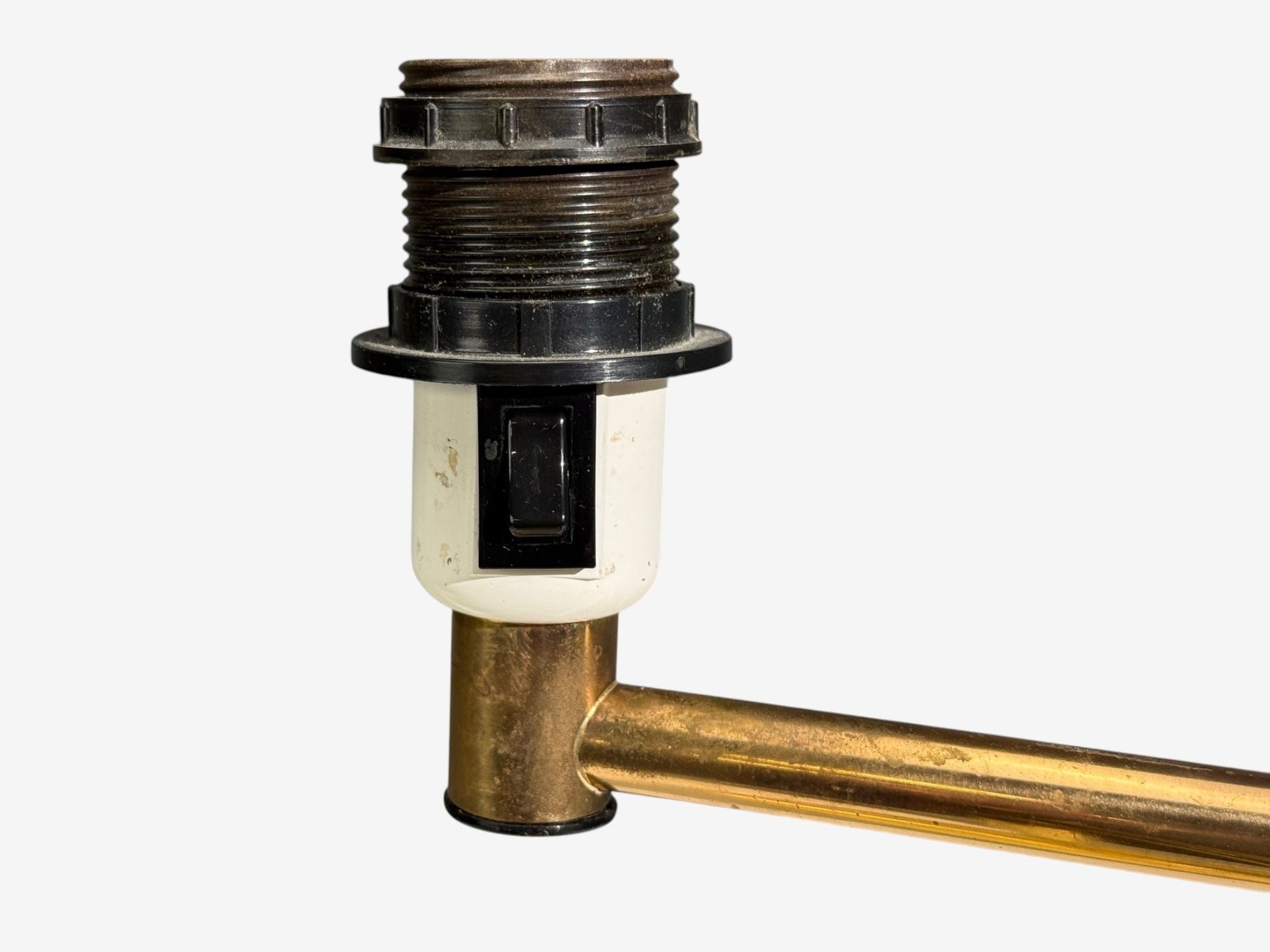 Fagerhults, Articulating Desk Lamp, Brass, Sweden, 1960s