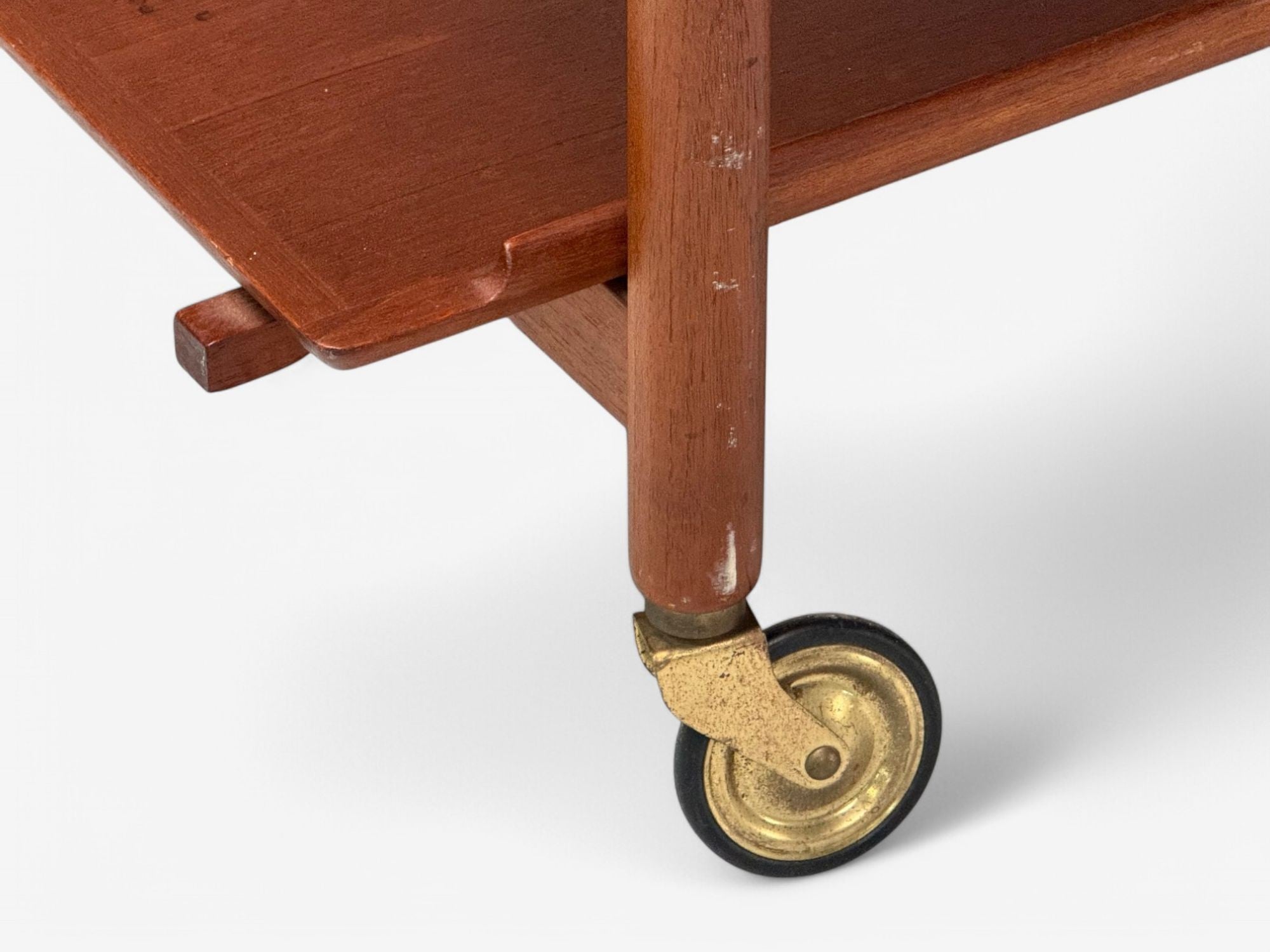 Poul Hundevad, Danish Modern, Teak, Expandable Bar Carts, Denmark, 1950s