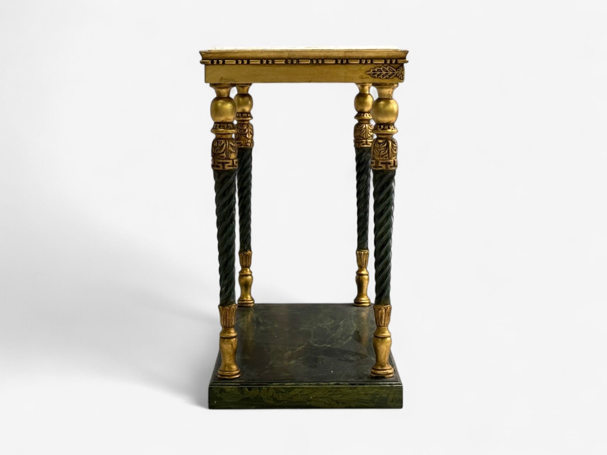 Swedish Neoclassical Style, Giltwood, Marble, Console Tables, Sweden, 20th c.