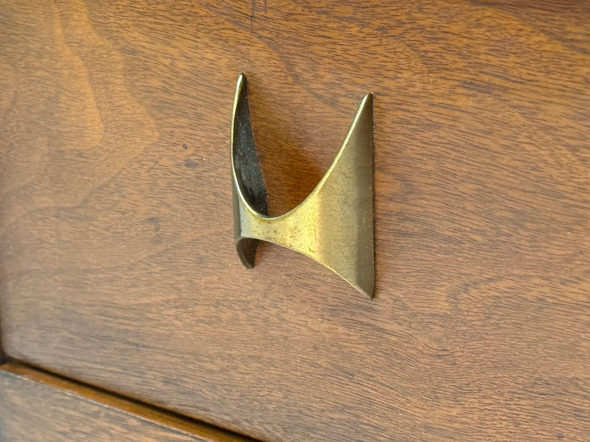 Broyhill Brasilia, Mid-Century Modern, Walnut, Brass, Highboy, USA, 1960s