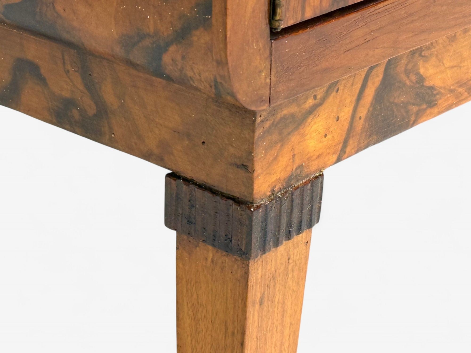 Emilio Lancia attr., Italian Modern, Walnut Root, Brass, Commode, Italy, 1930s