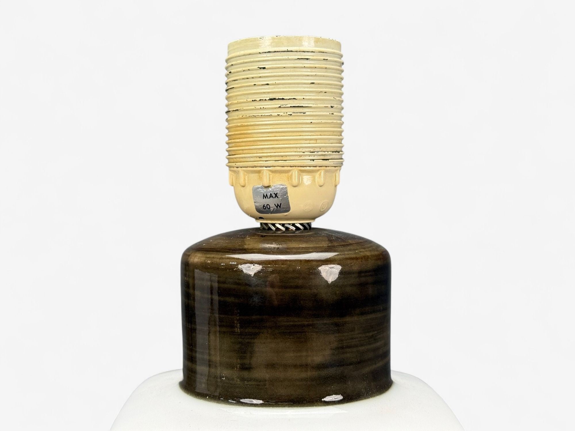 Carl-Harry Stalhane, Stoneware, Table Lamp, Sweden, 1960s