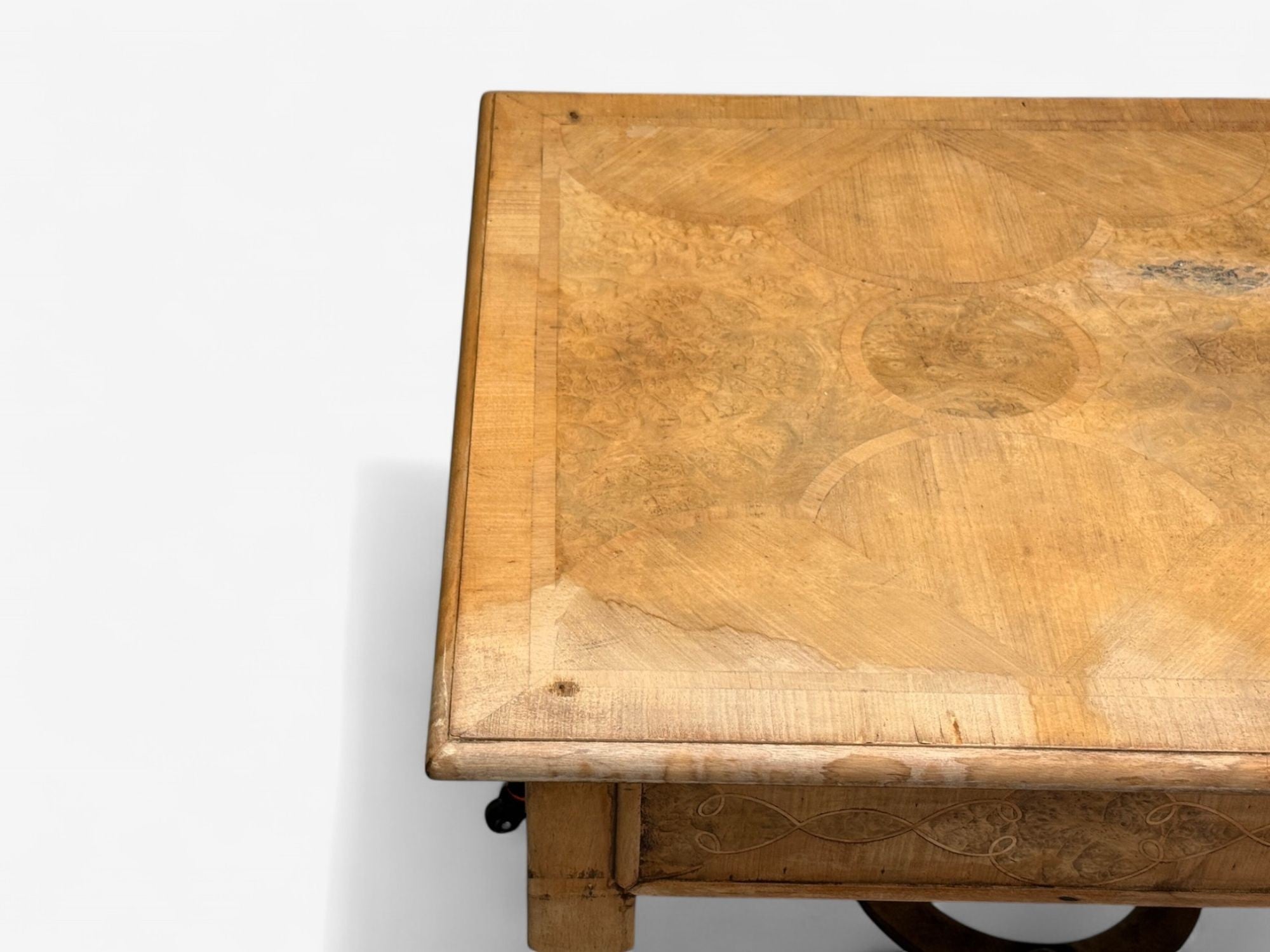 Gustavian, Bleached Wood, Barley Twist Table, Europe, 18th/19th c.