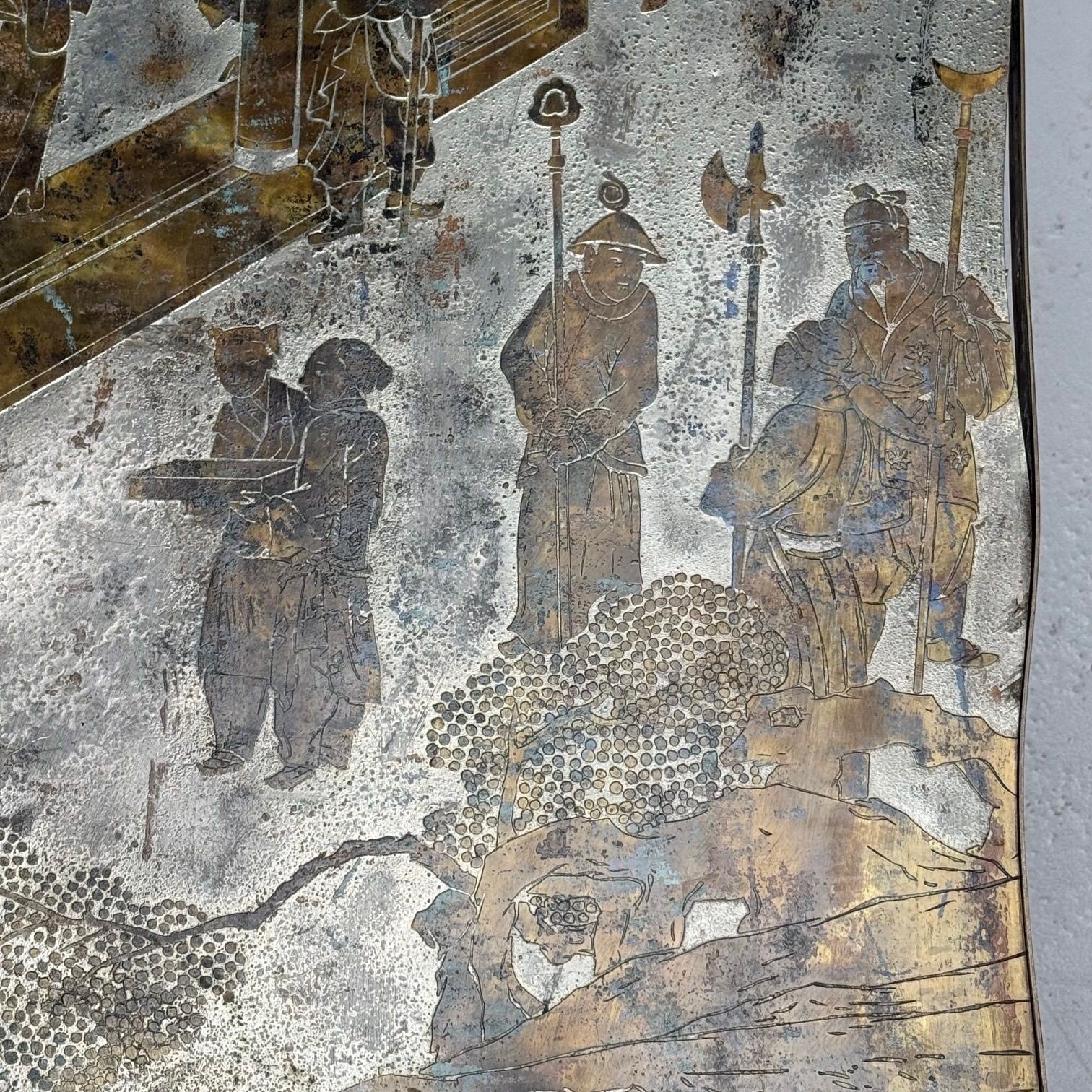 Philip and Kelvin LaVerne, Mid-Century Modern, Chan 140 Coffee Table, Bronze