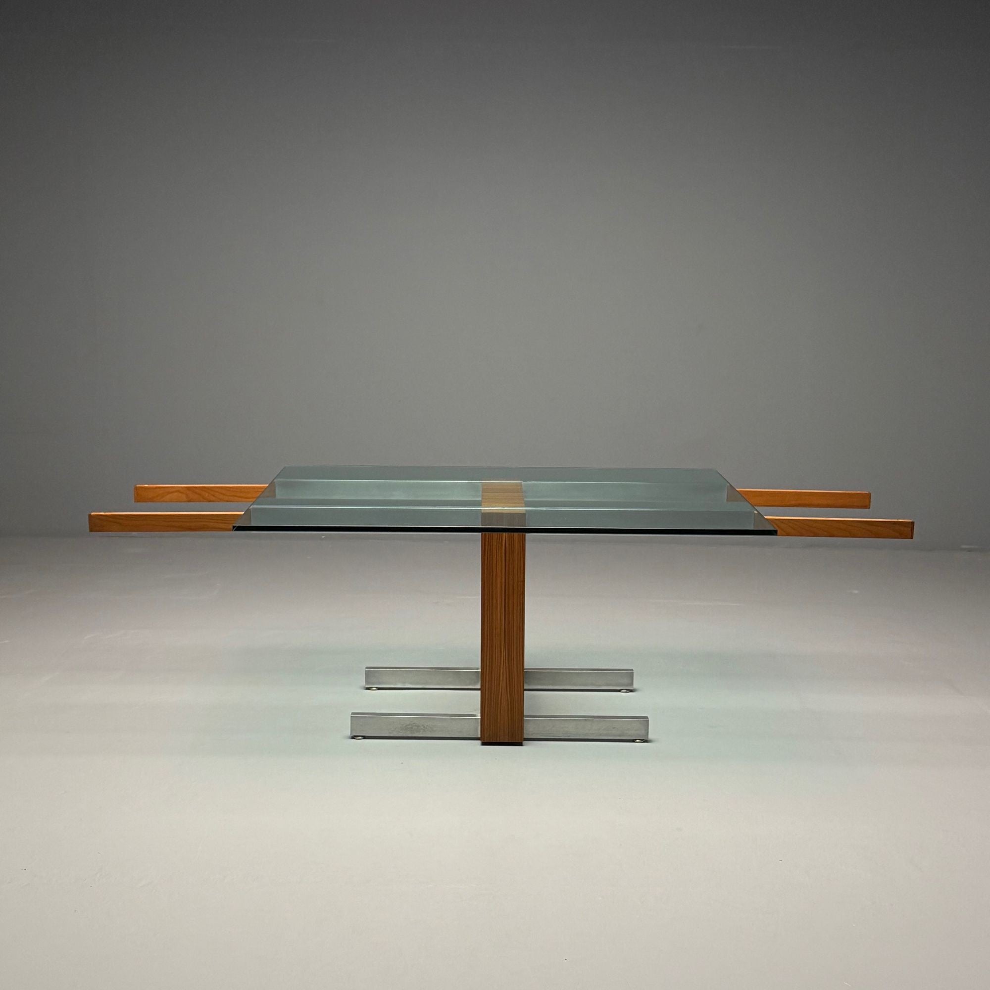 Vladimir Kagan, Mid-Century Modern, Dining Table, Zebrawood, Glass, USA, 1967