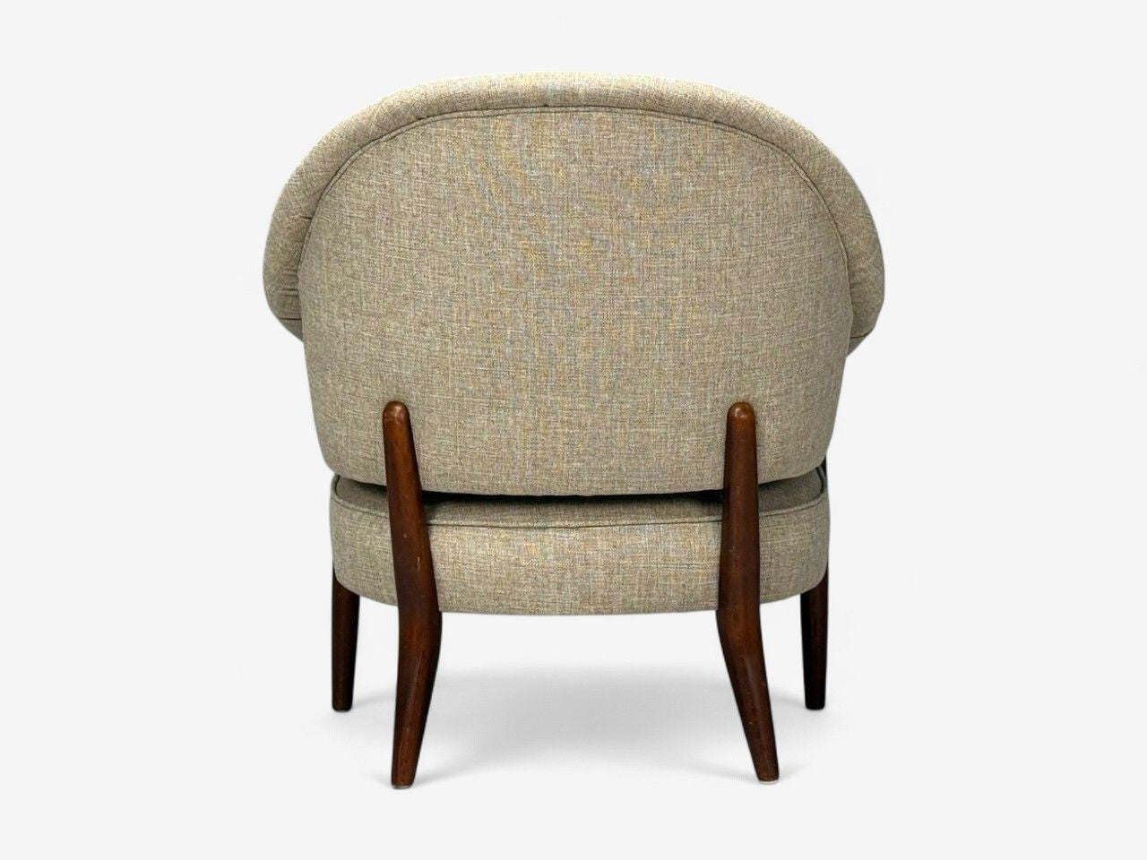 Swedish Modern, Teak, Beige Wool, Floating Lounge Chair, Sweden, 1960s