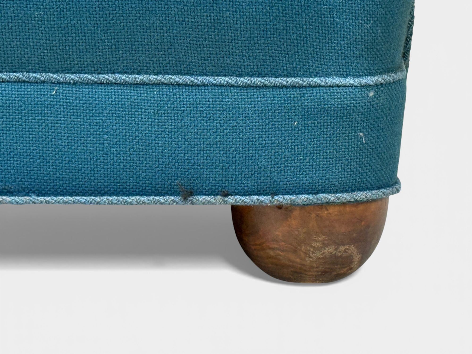 Danish Cabinetmaker, Lounge Chair, Beech, Wool, Denmark, 1930s