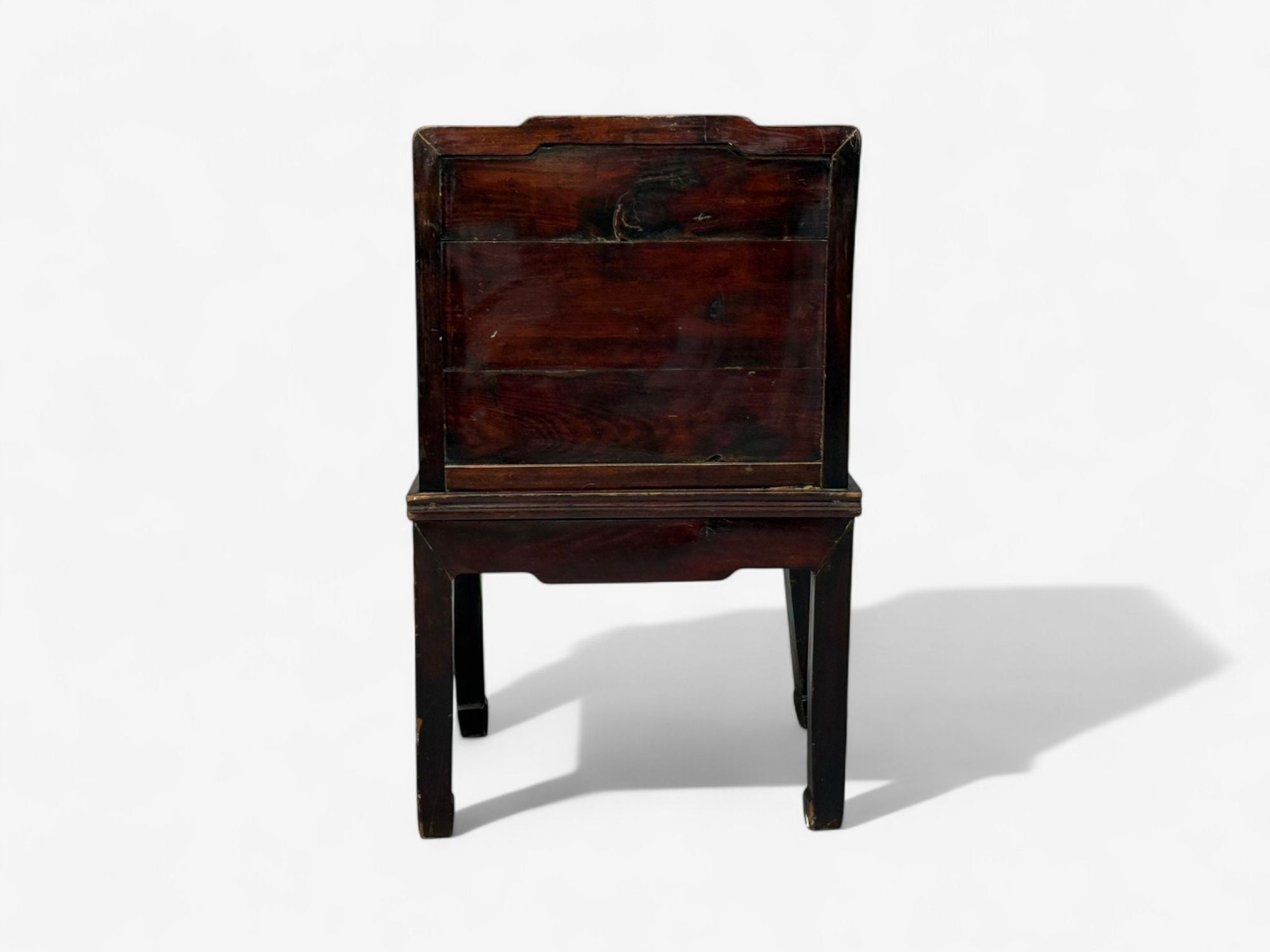 Qing Dynasty Style, Hardwood, Cane, Marble, Chinese Armchairs, China, 19th c.