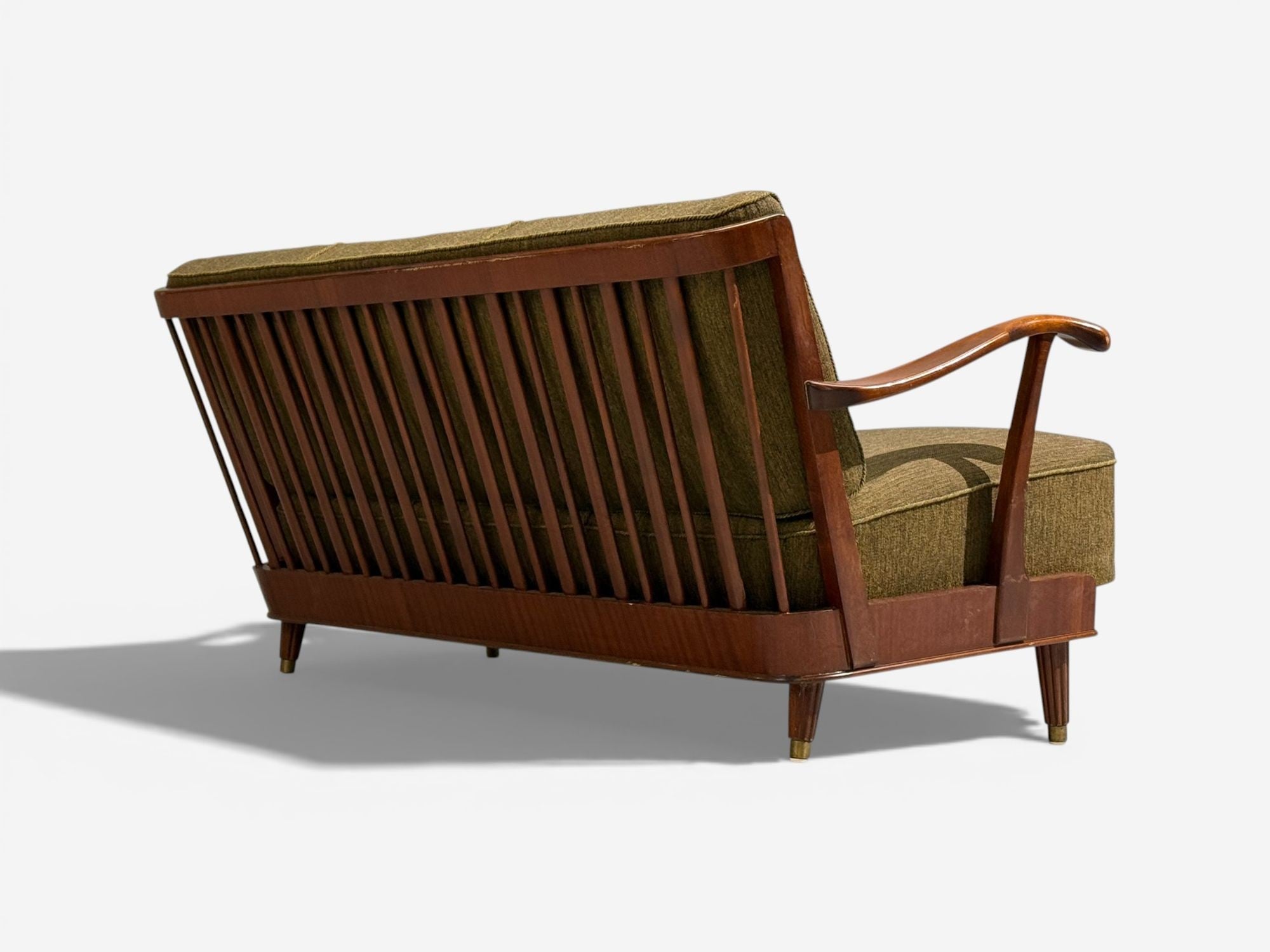 Svante Skogh, Sofa, Beech, Fabric, Sweden, 1940s