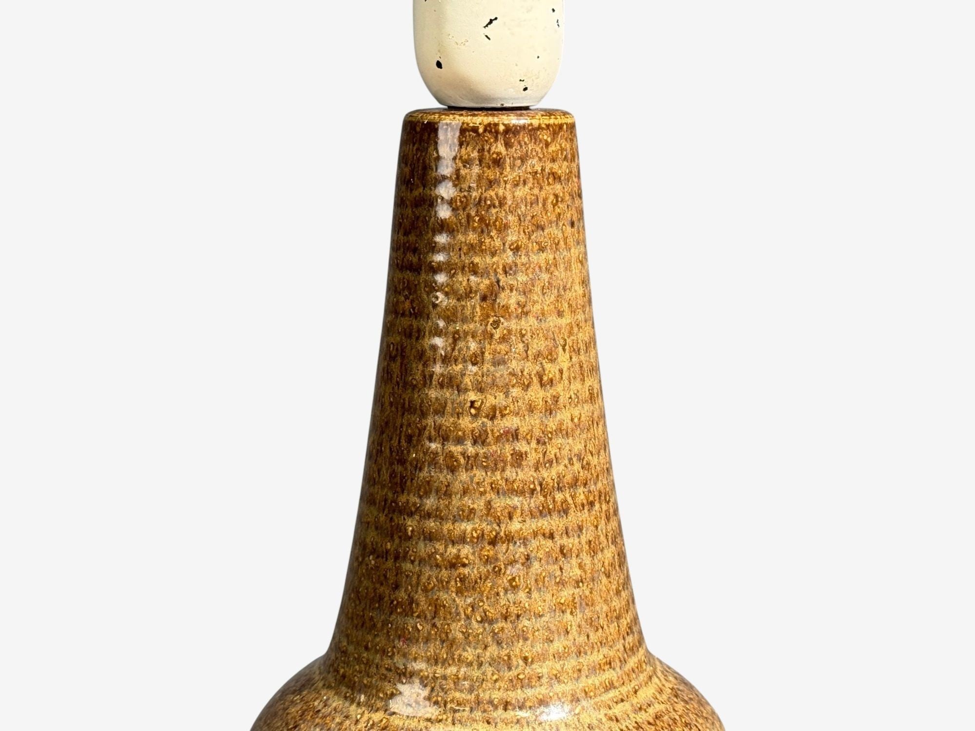 Søholm Stentøj, Table Lamp, Brown Glazed Ceramic, Denmark, 1970s