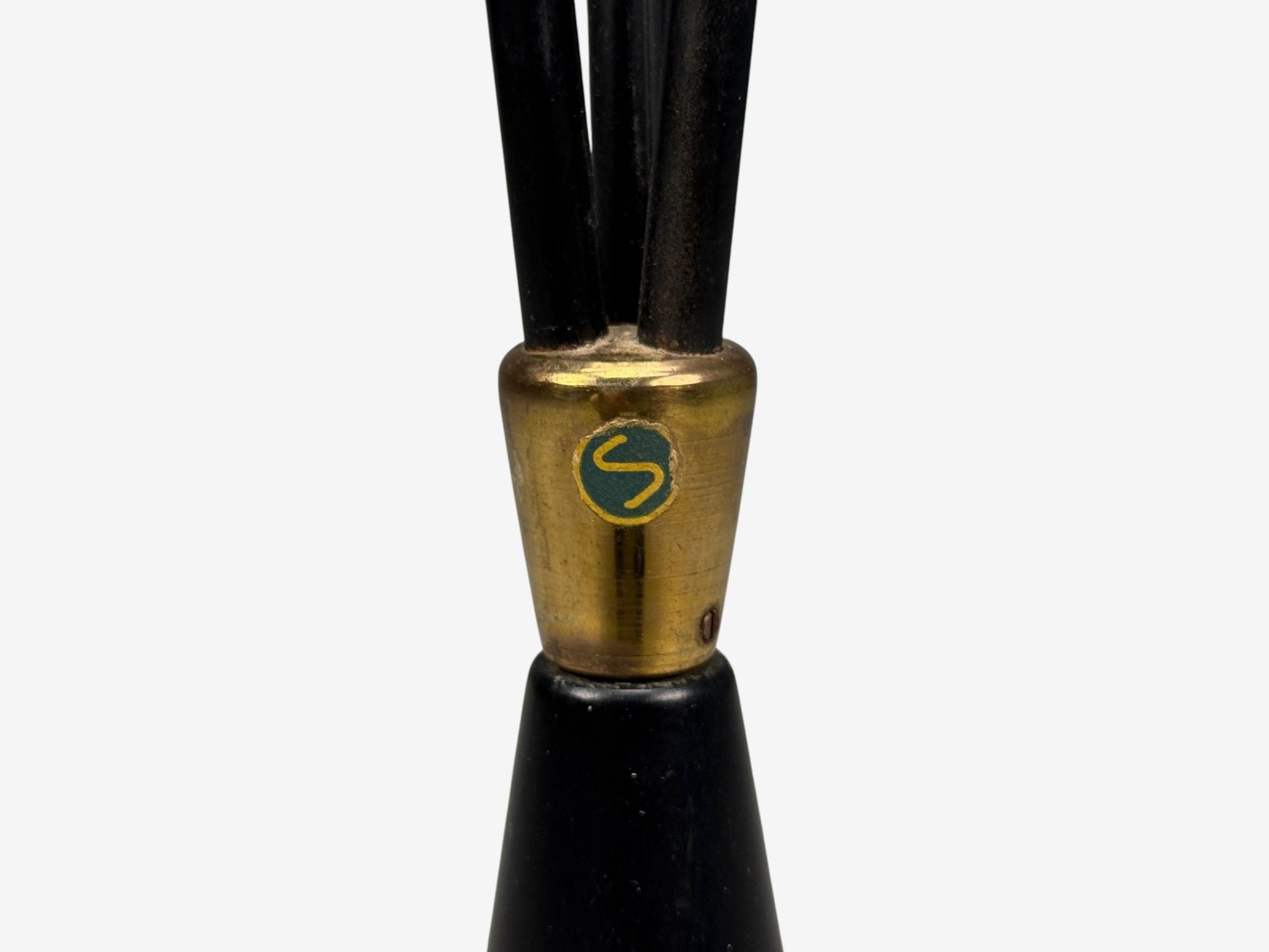 AJH, Swedish Modern, Adjustable Floor Lamp, Metal, Brass, Sweden, 1950s