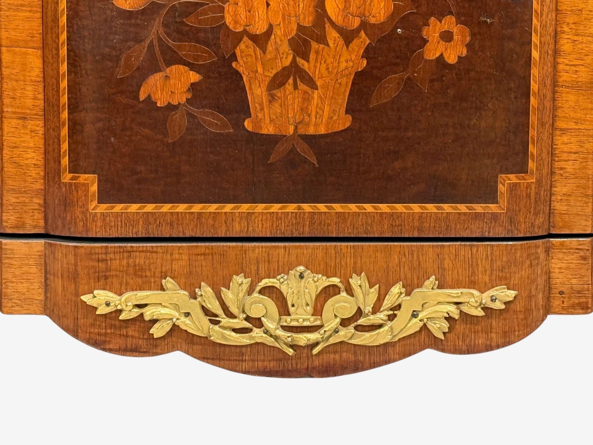 Louis XVI, Commode, Bronze, Parquetry, Faux Marble, France, 20th c.