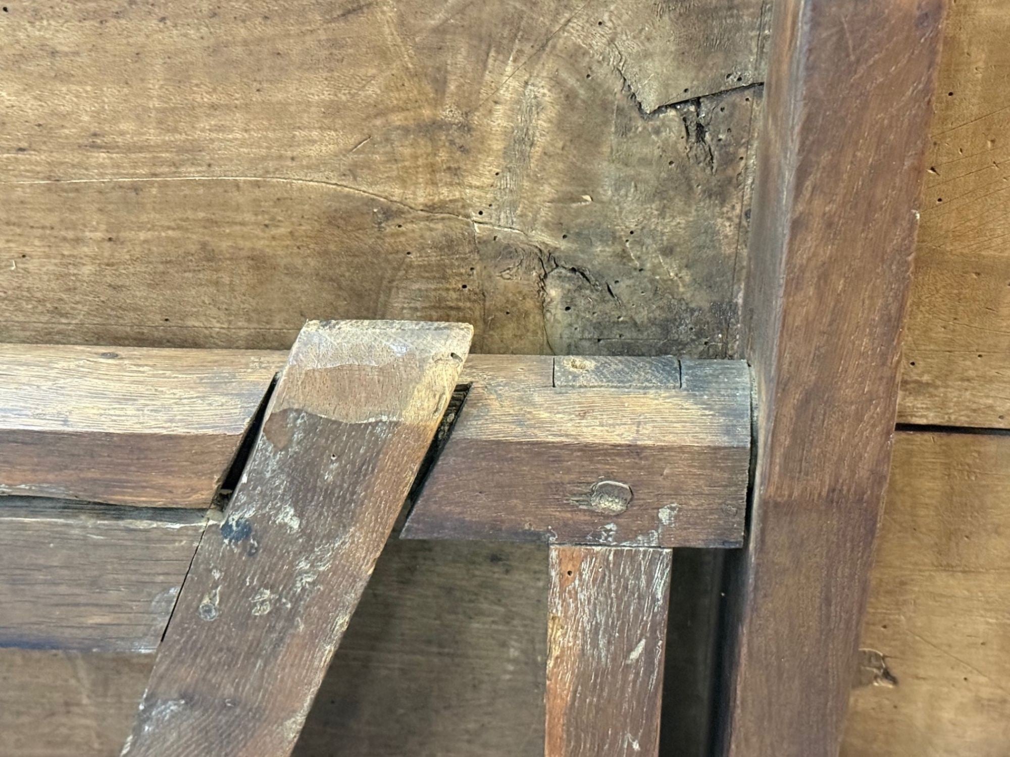 French Provincial, Wood, Wine Tasting Center Table, France, 19th C.