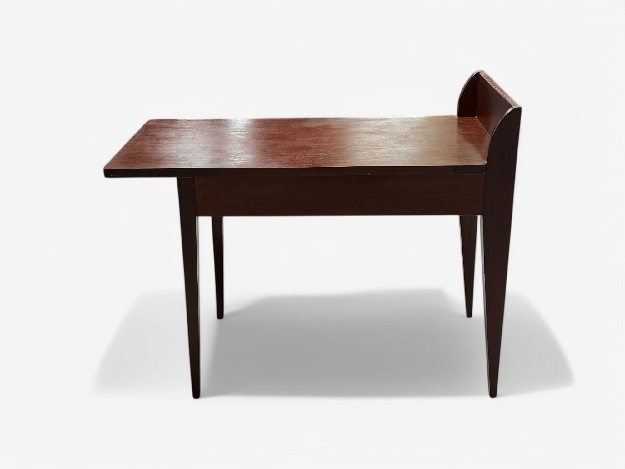 Eugene Printz, French Art Deco, Mahogany, Rare Asymmetric Desk, France, c. 1925