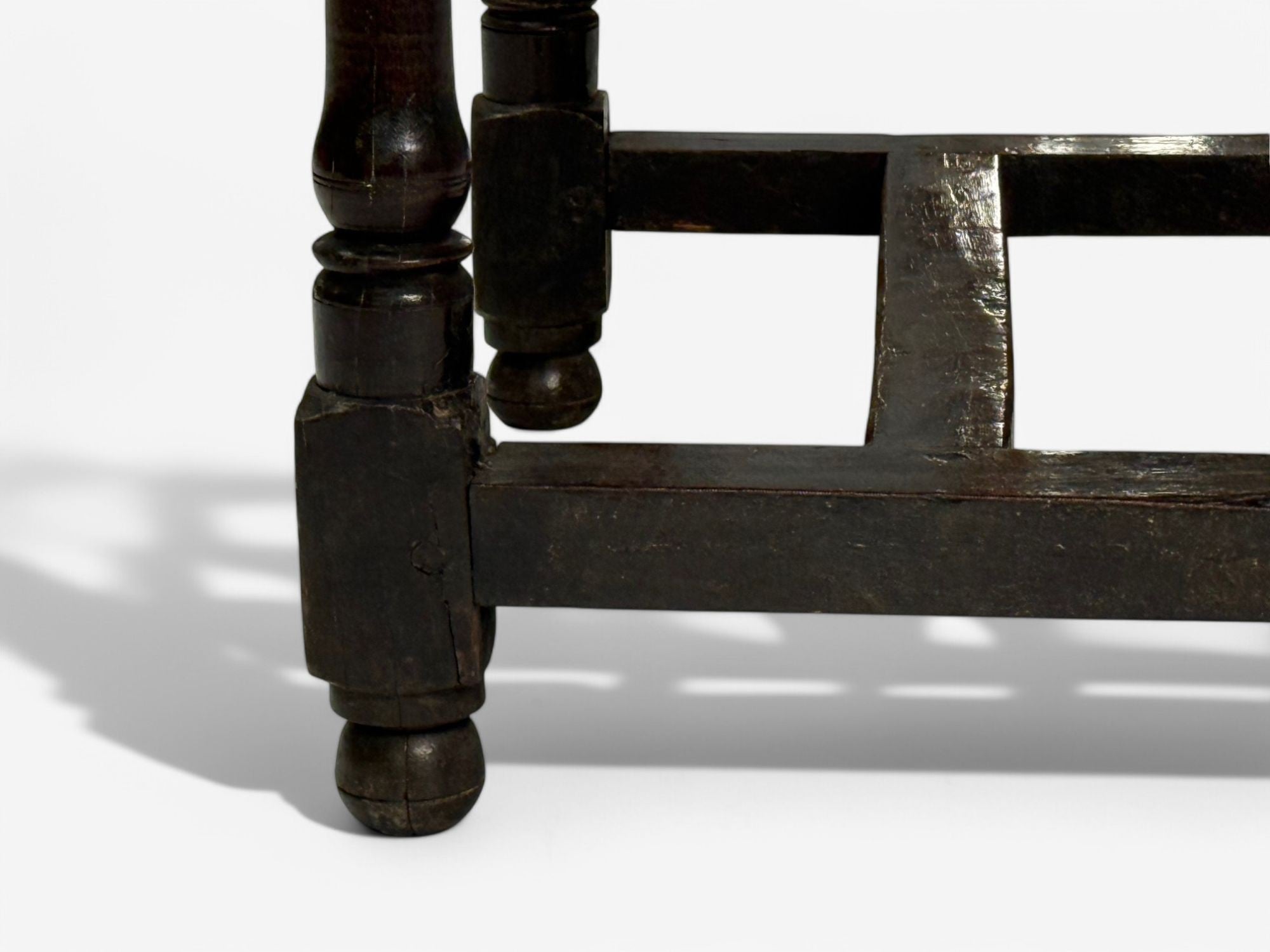 Baroque, Continental, Oak, Rustic Side Table, 17th C.