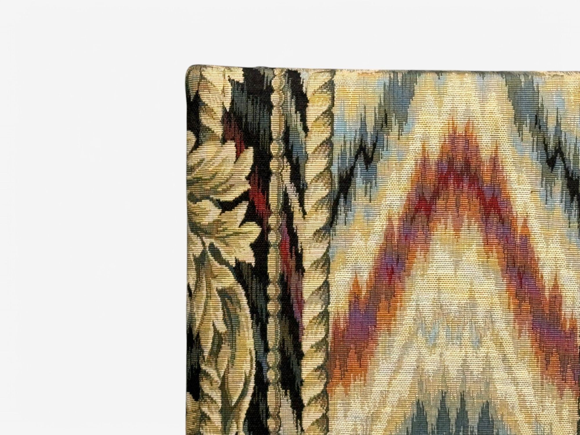 T.H. Robsjohn-Gibbings, Walnut, Scalamandre Fabric, Dining Chairs, USA, 1950s