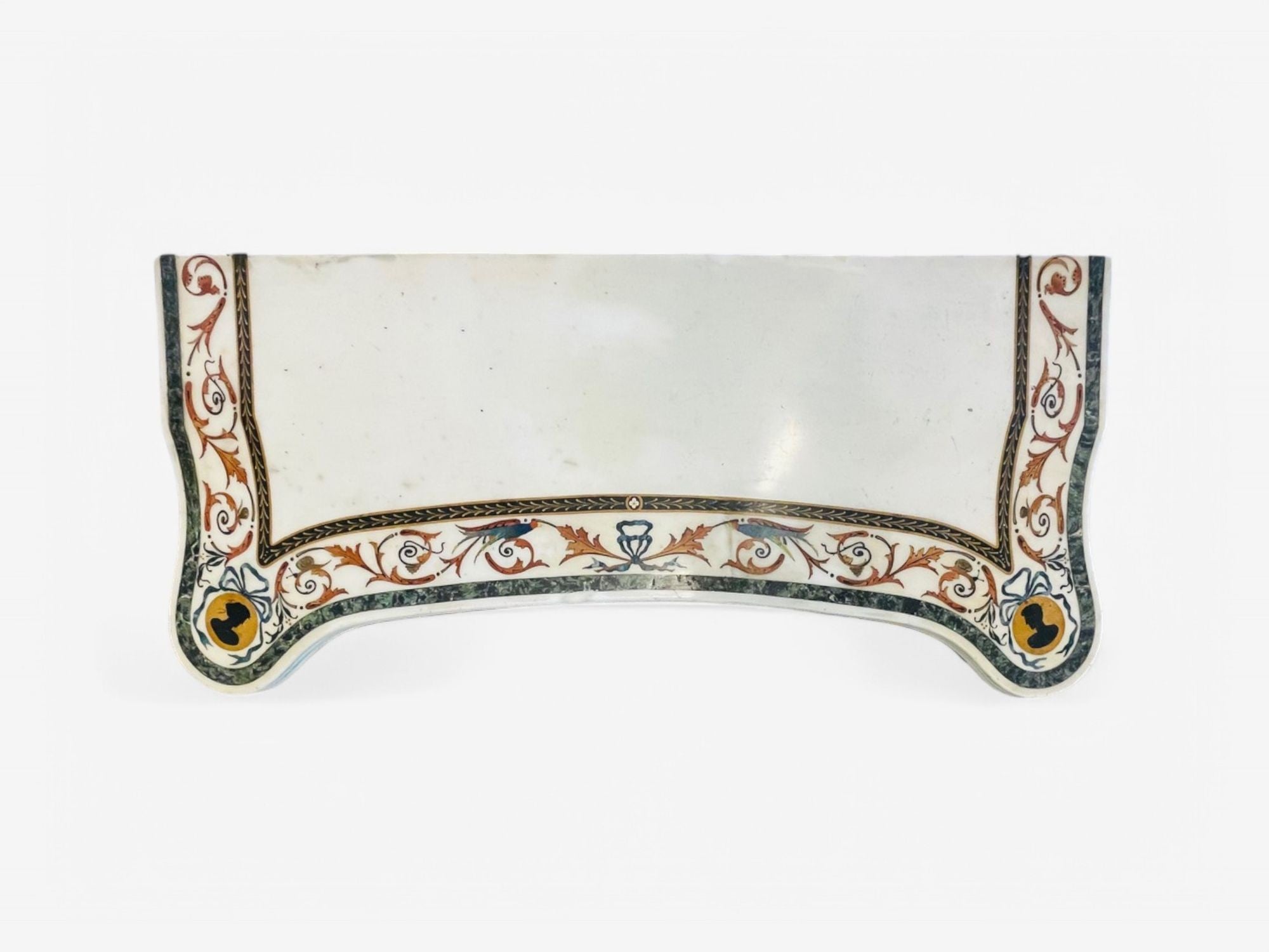 Pietto Bossi attr, Scagliola Marble, Giltwood, Mirrored Consoles, Italy, 18th c