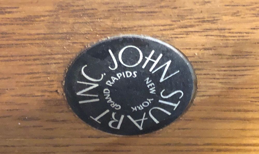 West John Stuart for Baughman Mid-Century Modern Bookcase Ebony and Rosewood