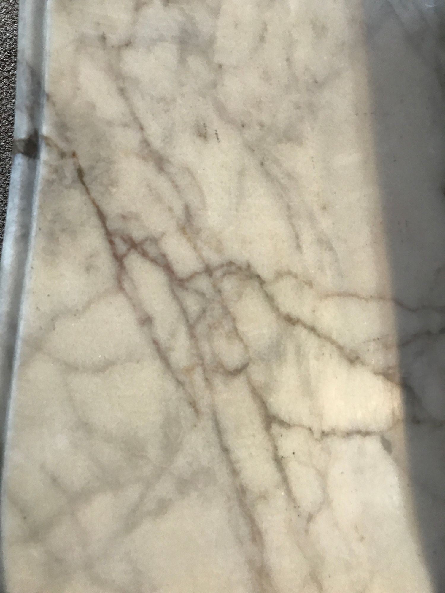 Pair of Jansen Style Double Door Marble-Top Bedside Cabinets or End Tables