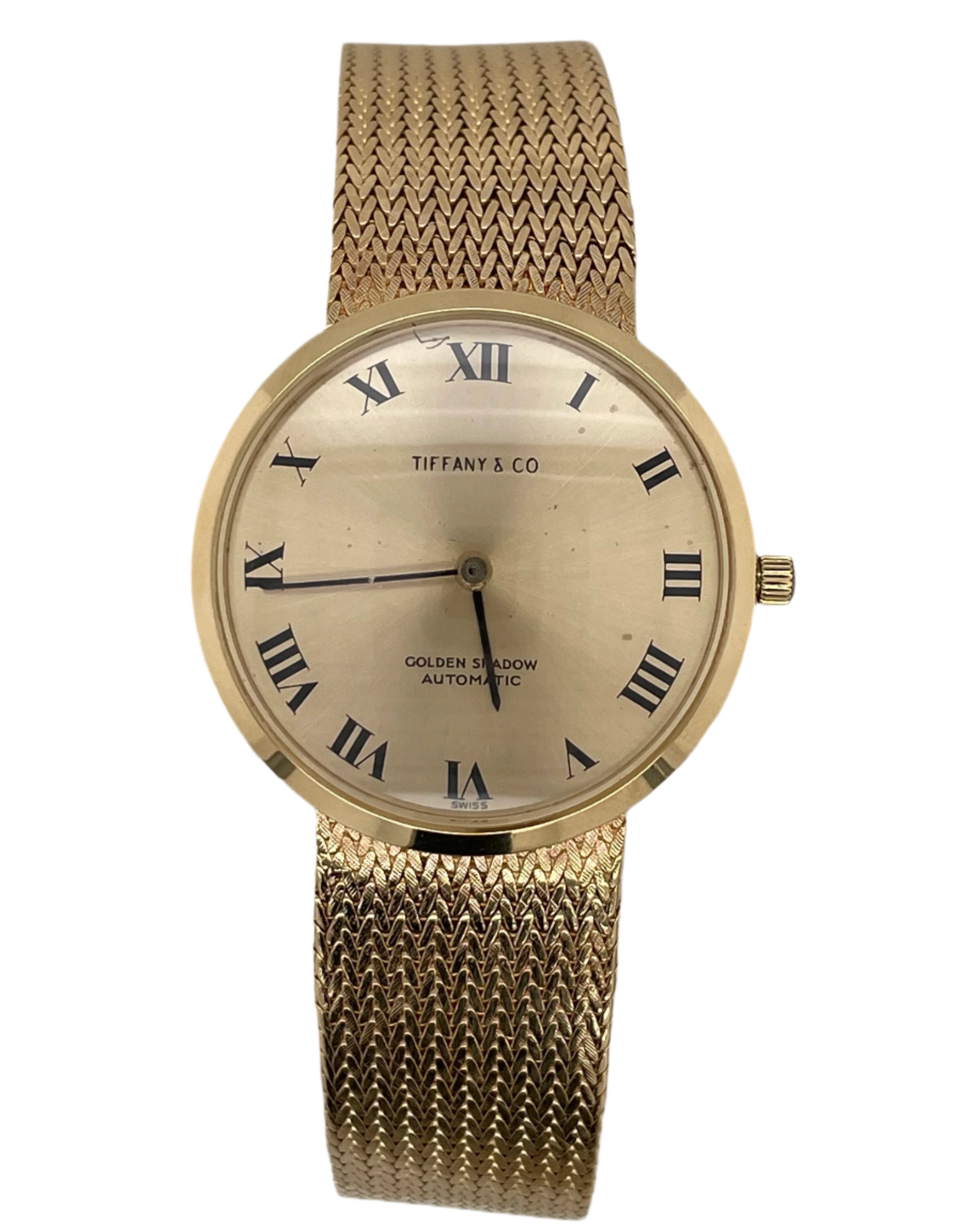 Tiffany & Co Golden Shadow Wrist Watch,18KT Yellow Gold ,1965