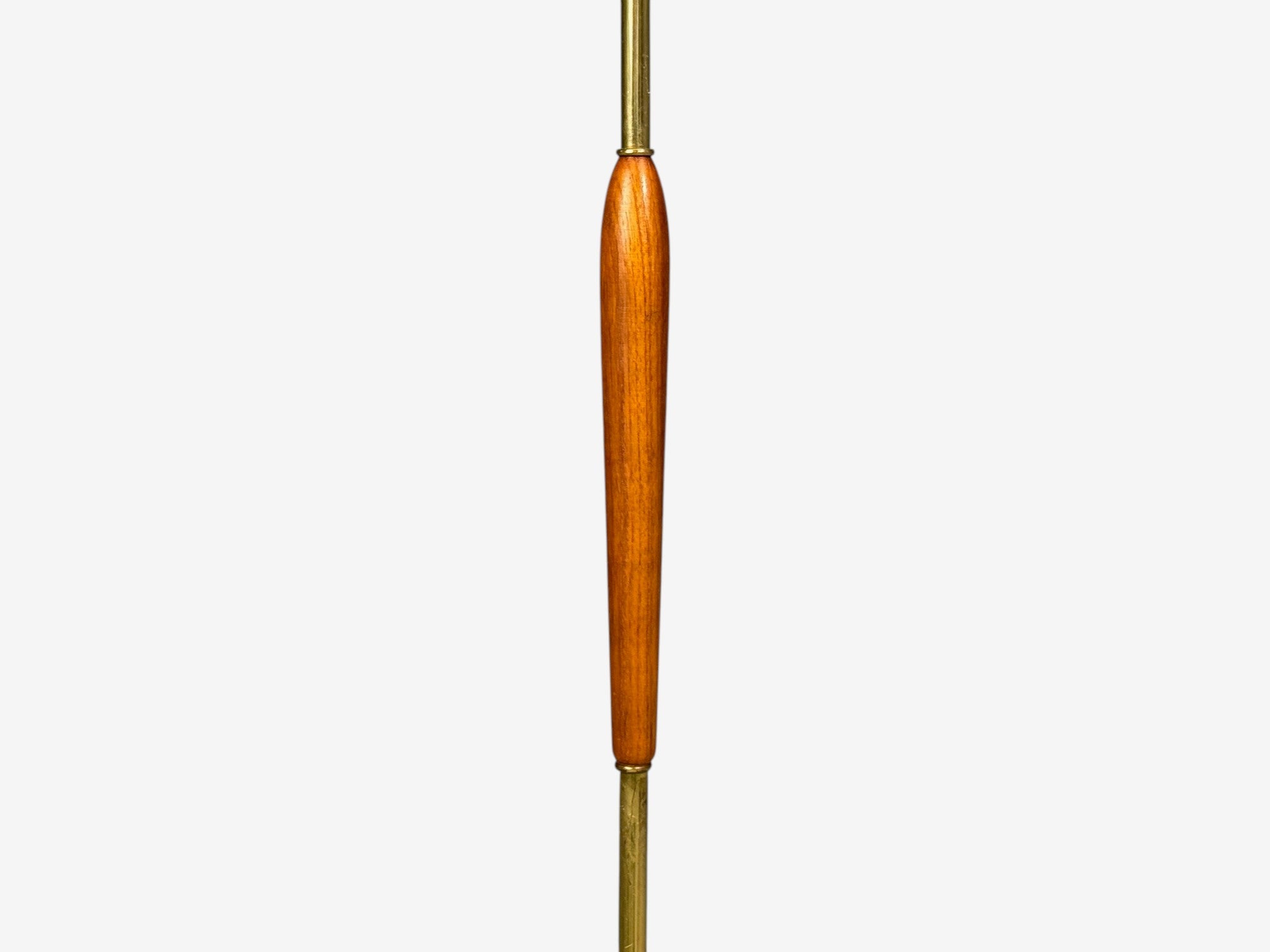 Swedish Modern, Standing Lamps, Teak, Brass, Sweden, 1940s