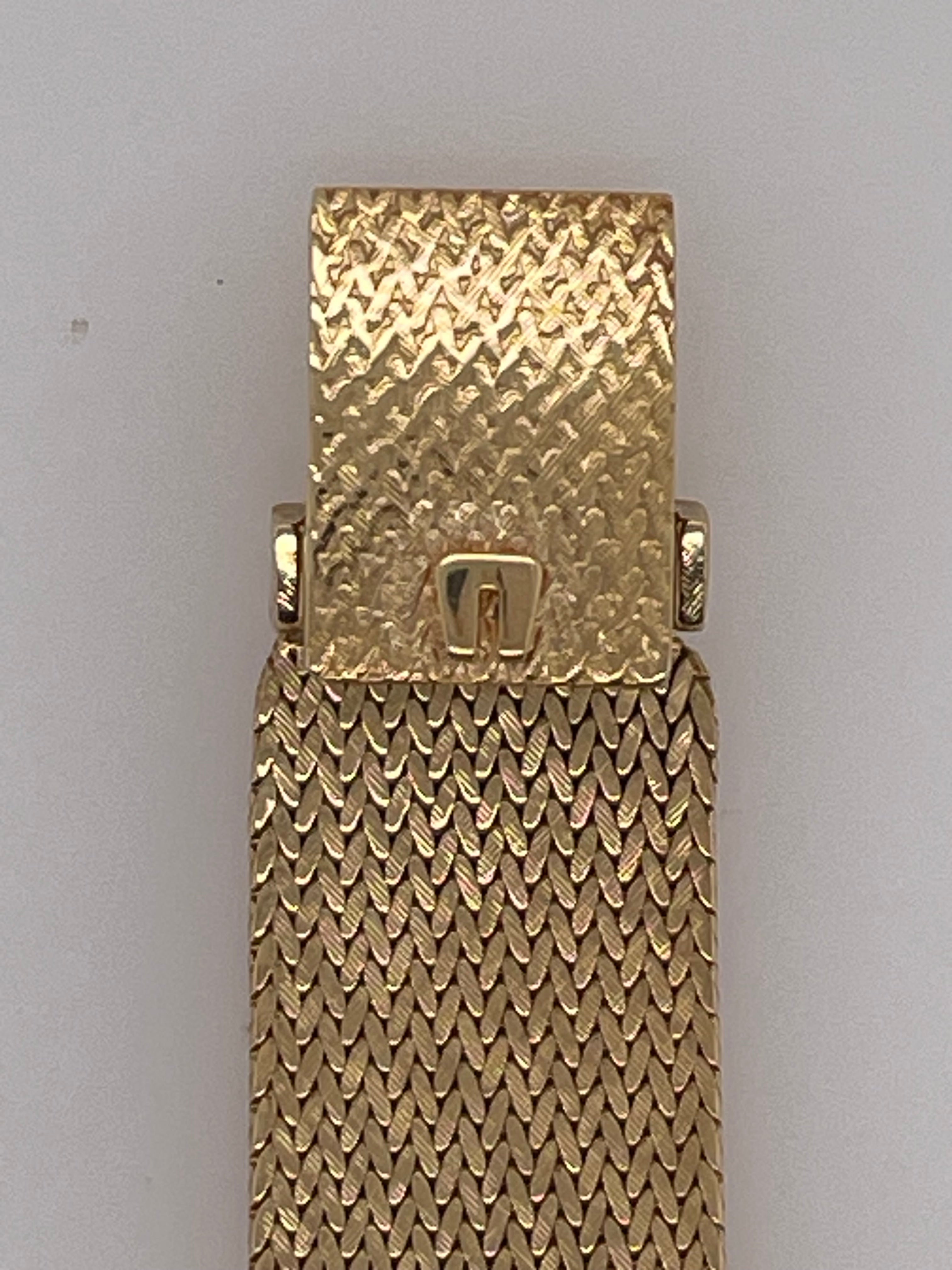 Tiffany & Co Golden Shadow Wrist Watch,18KT Yellow Gold ,1965