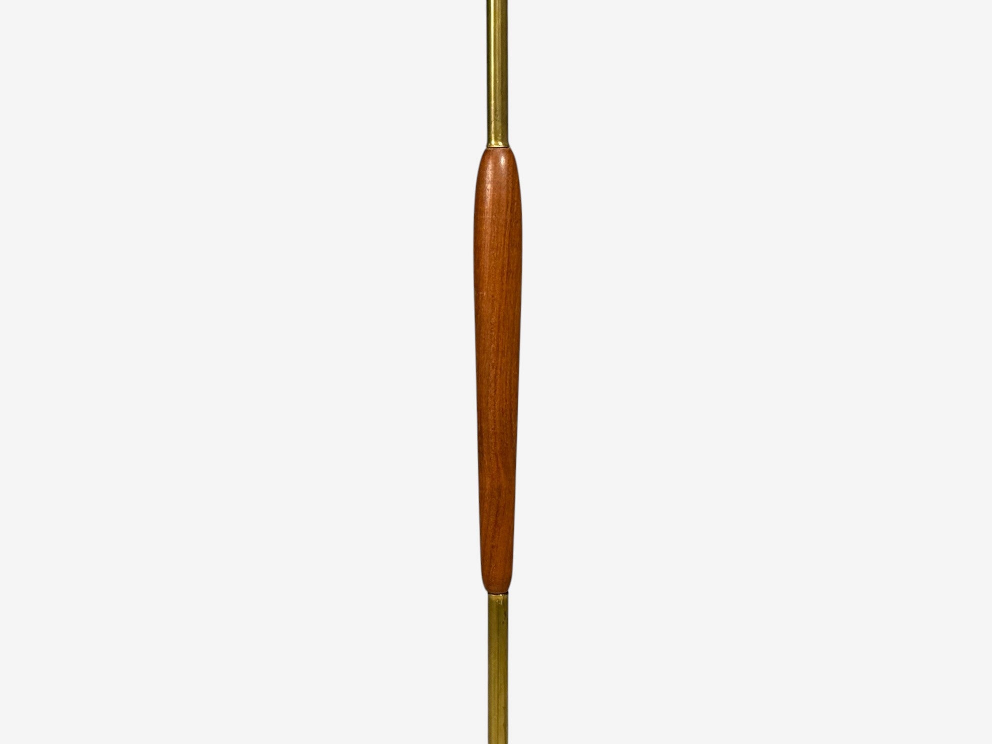 Swedish Modern, Standing Lamps, Teak, Brass, Sweden, 1940s