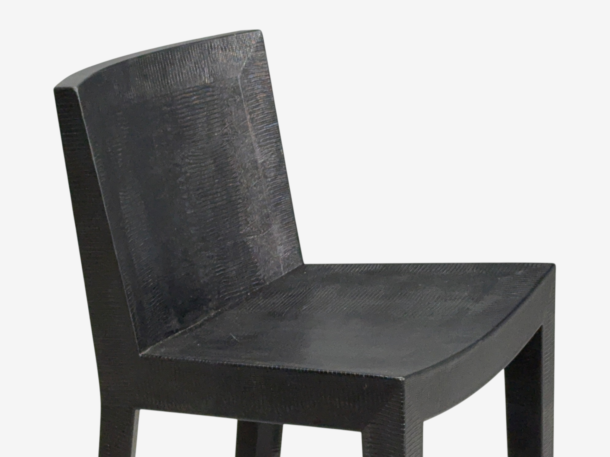 Karl Springer, JMF Barstools, Embossed Lizard Leather, Brass, USA, 1986