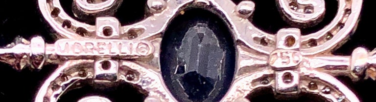 18 Karat Paul Morelli Pave Garden Gate Double Dangle Earring