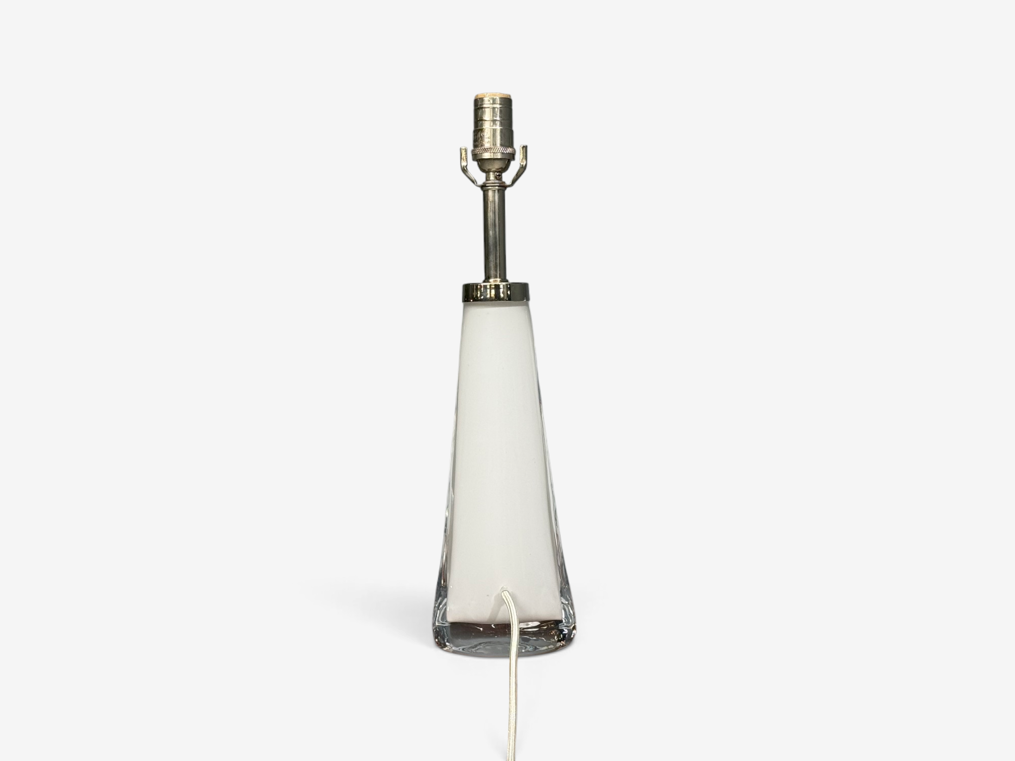 Carl Fagerlund, Swedish Modern, Table Lamps, White Glass, Sweden, 1960s
