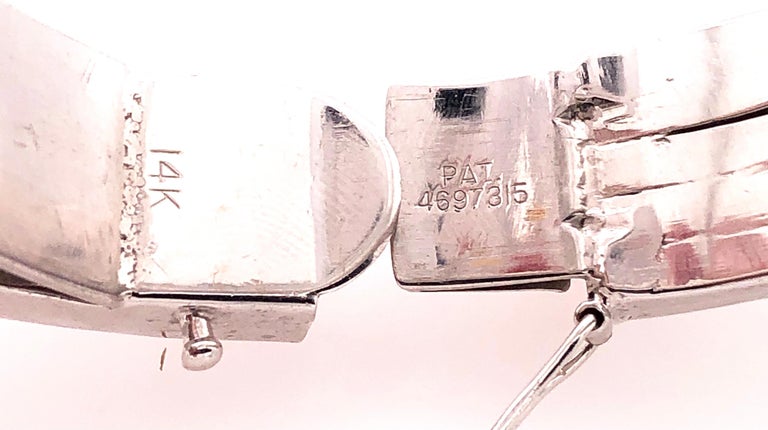 Allegra de Grisogono White Gold Eight-Row Mix Tiered White and Colored Enhanced Black Diamond Bangle