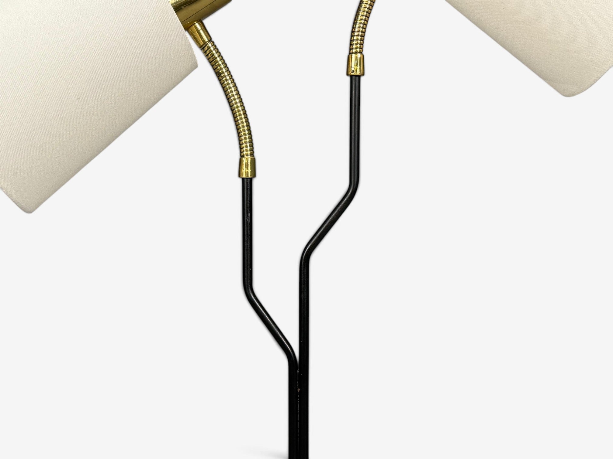 Eskilstuna Elektrofabrik, Floor Lamp, Laqcuered Metal, Brass, Sweden, 1950s